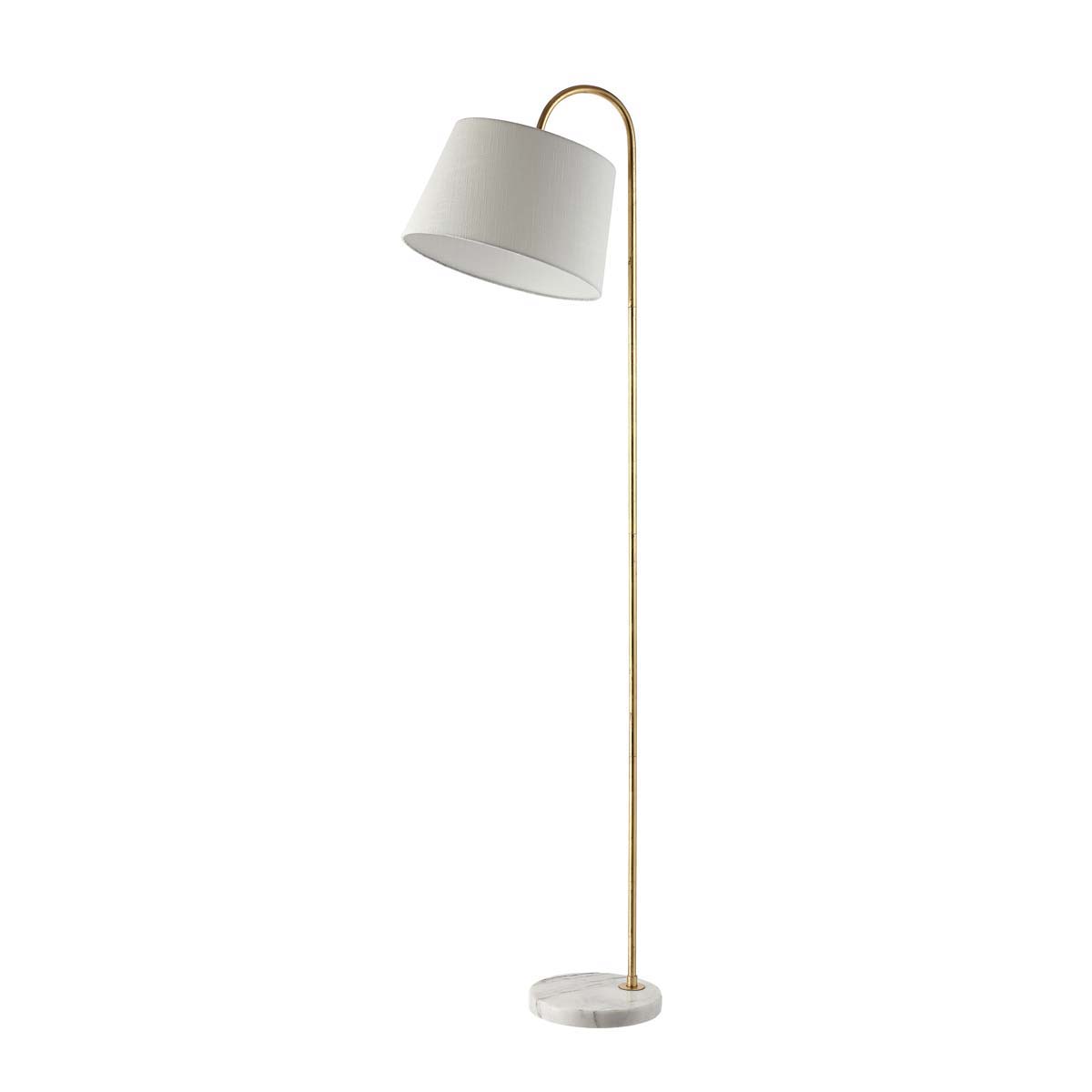 Safavieh Dacey Floor Lamp, FLL4071 - Gold Leaf/White