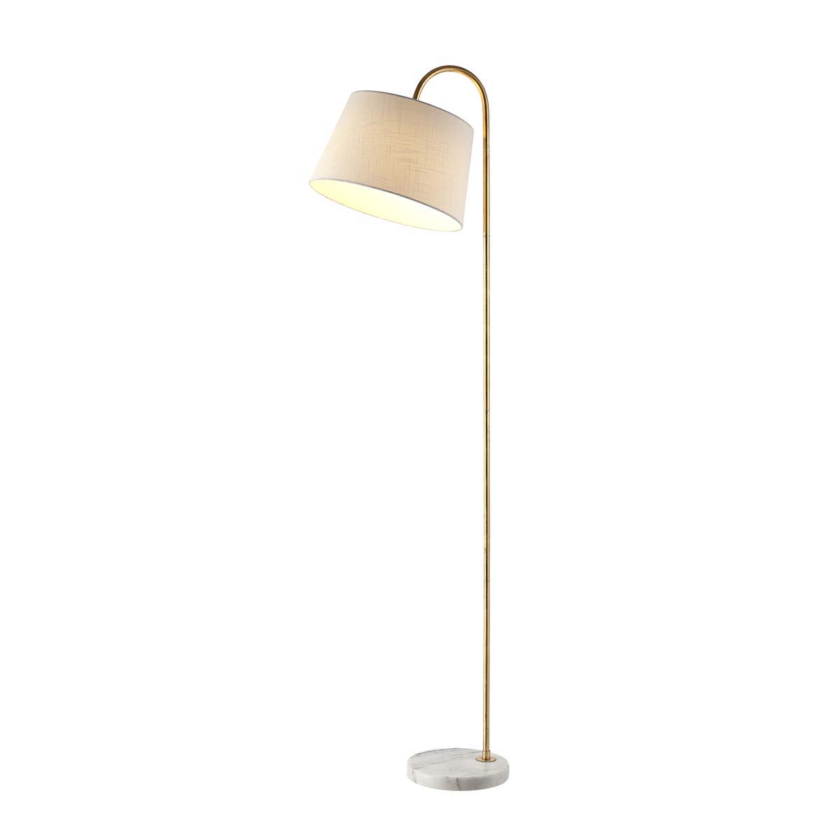 Safavieh Dacey Floor Lamp, FLL4071 - Gold Leaf/White