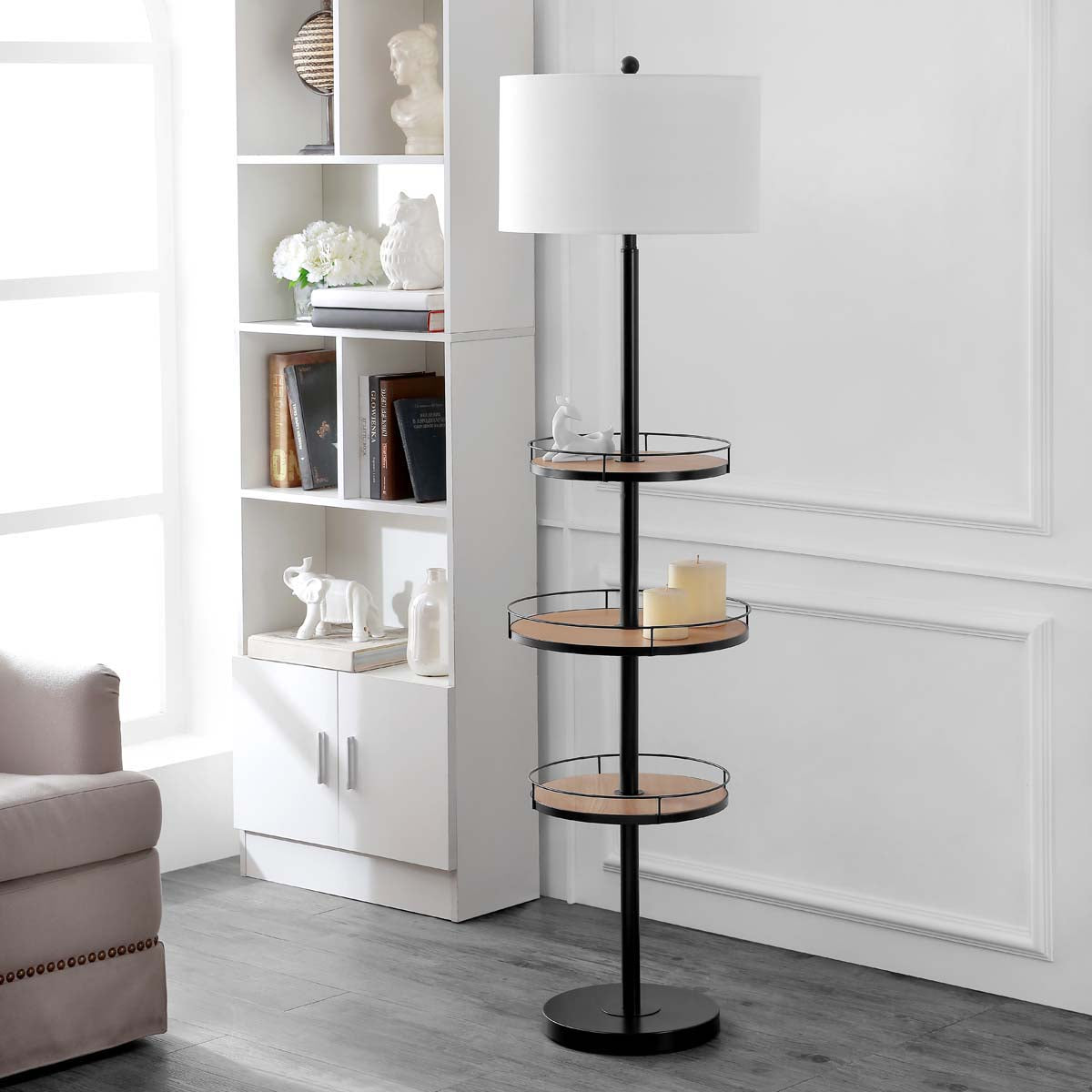 Safavieh Bello Floor Lamp, FLL4078 - Matte Black