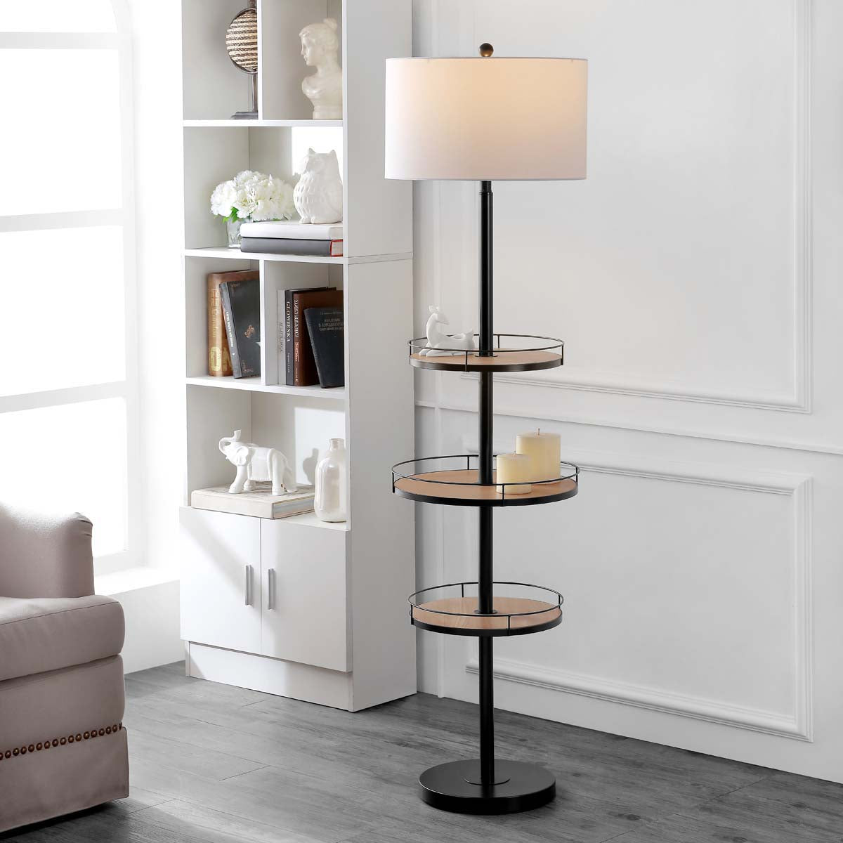 Safavieh Bello Floor Lamp, FLL4078 - Matte Black