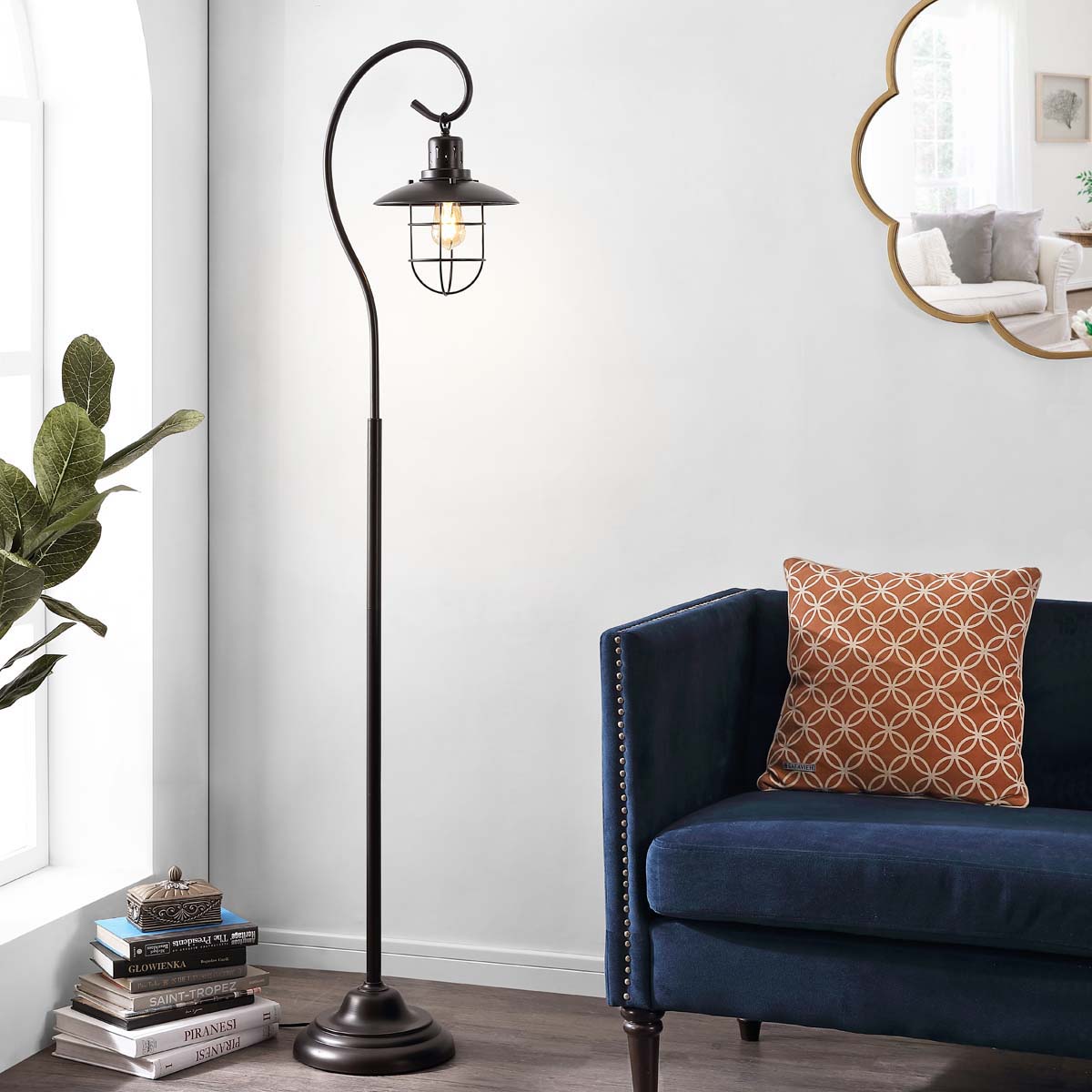 Safavieh Archie Iron Floor Lamp , FLL4090 - Black