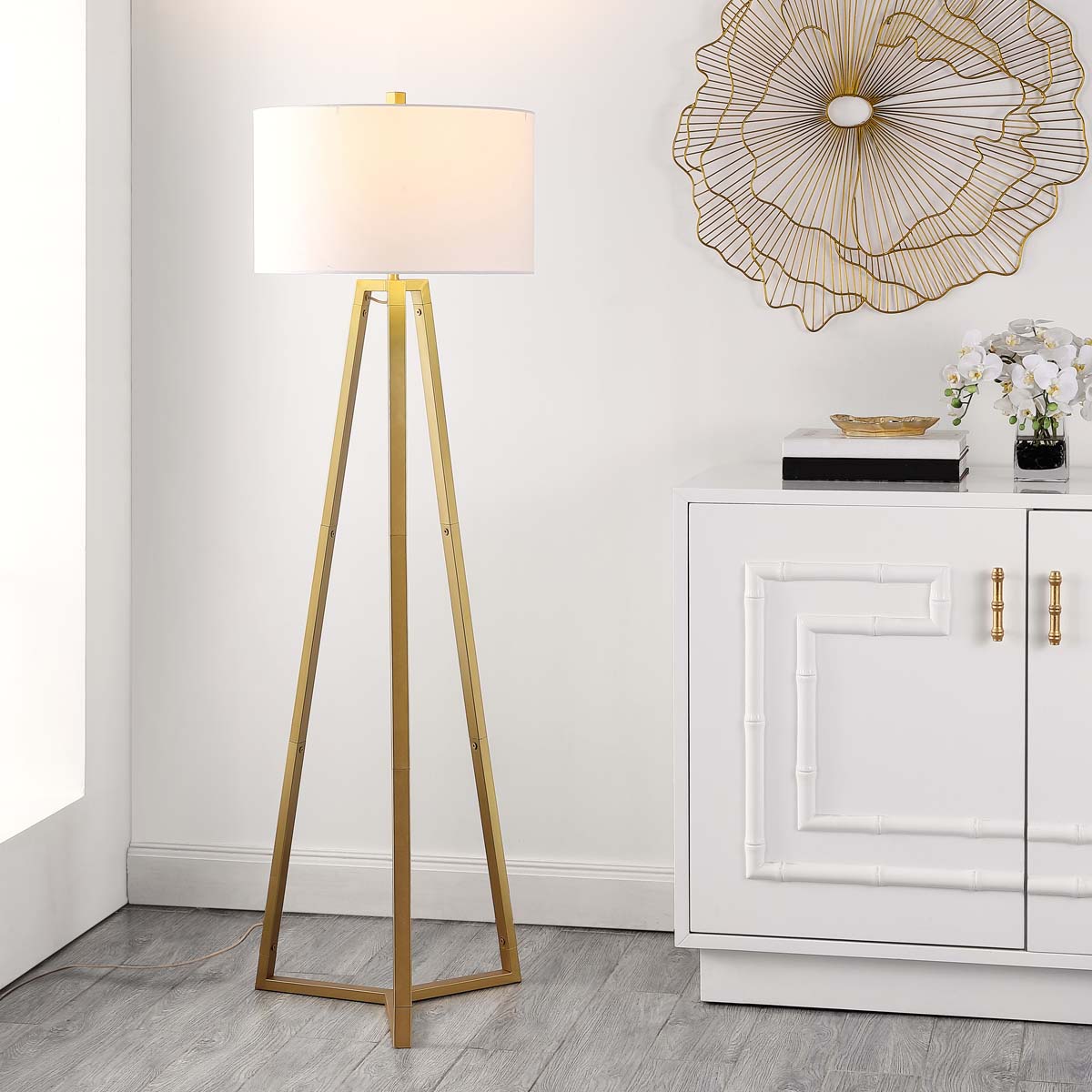 Safavieh Deisa Floor Lamp , FLL4101 - Gold