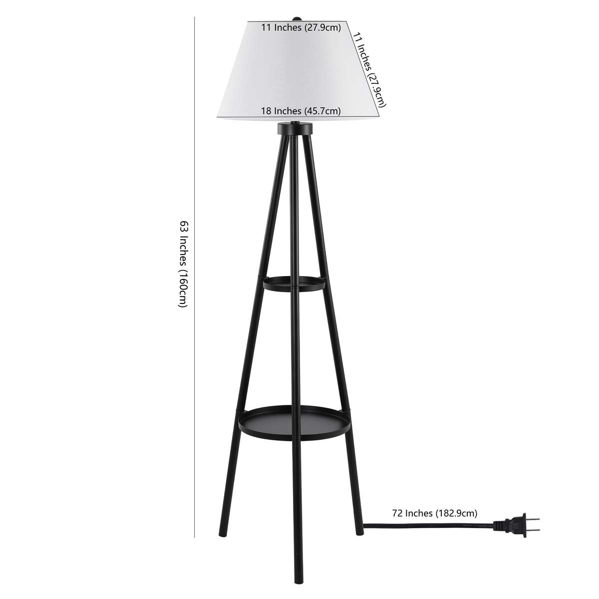 Safavieh Dorea Floor Lamp , FLL4107 - Black