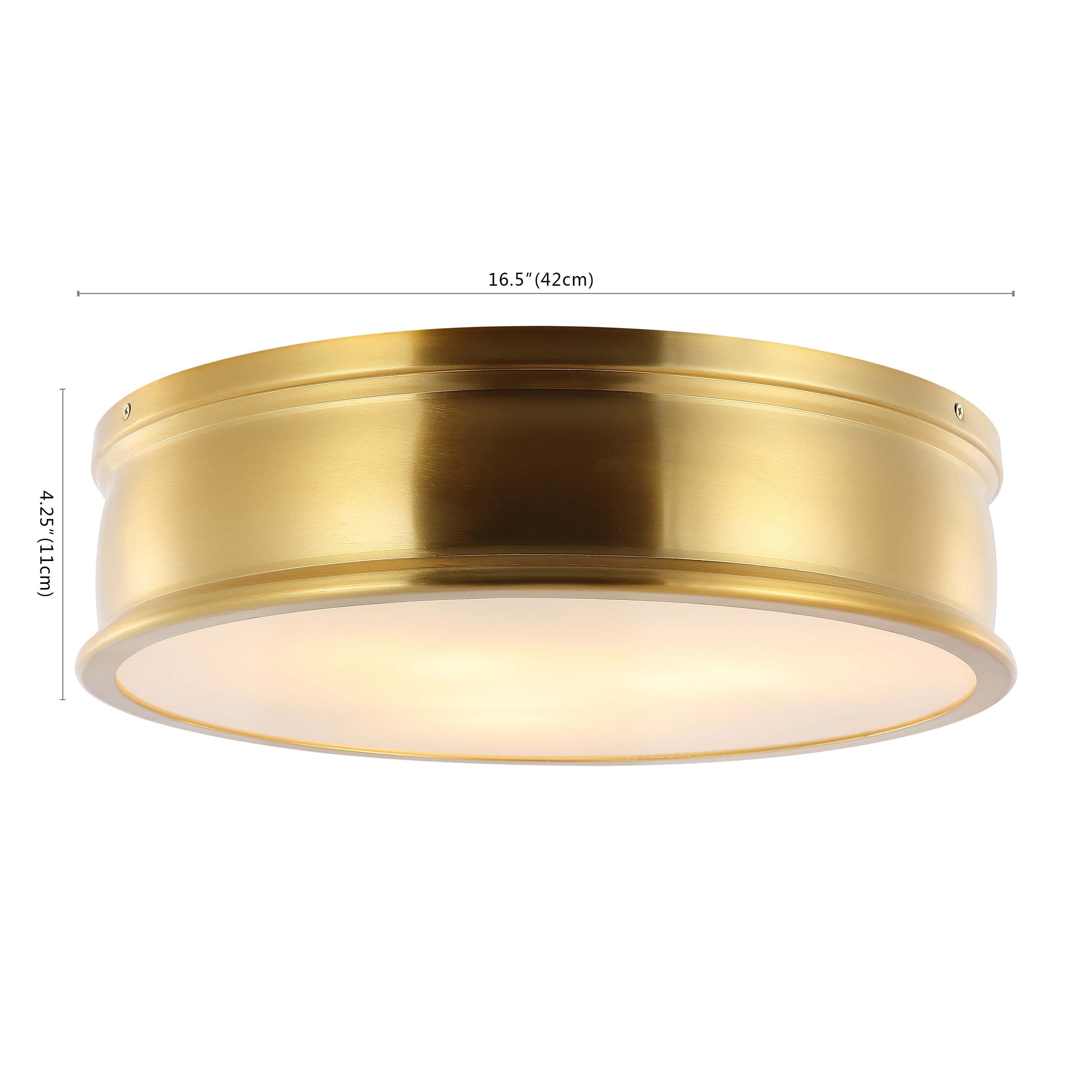 Safavieh Adria Flush Mount , FLU4080 - Brass Gold