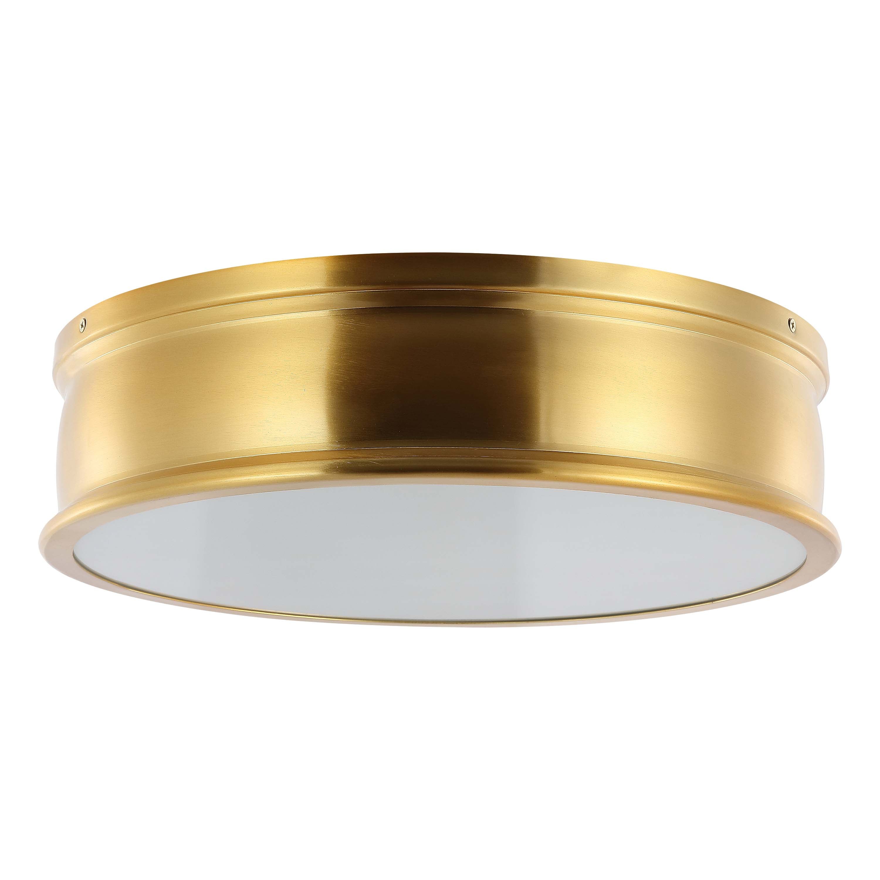 Safavieh Adria Flush Mount , FLU4080 - Brass Gold