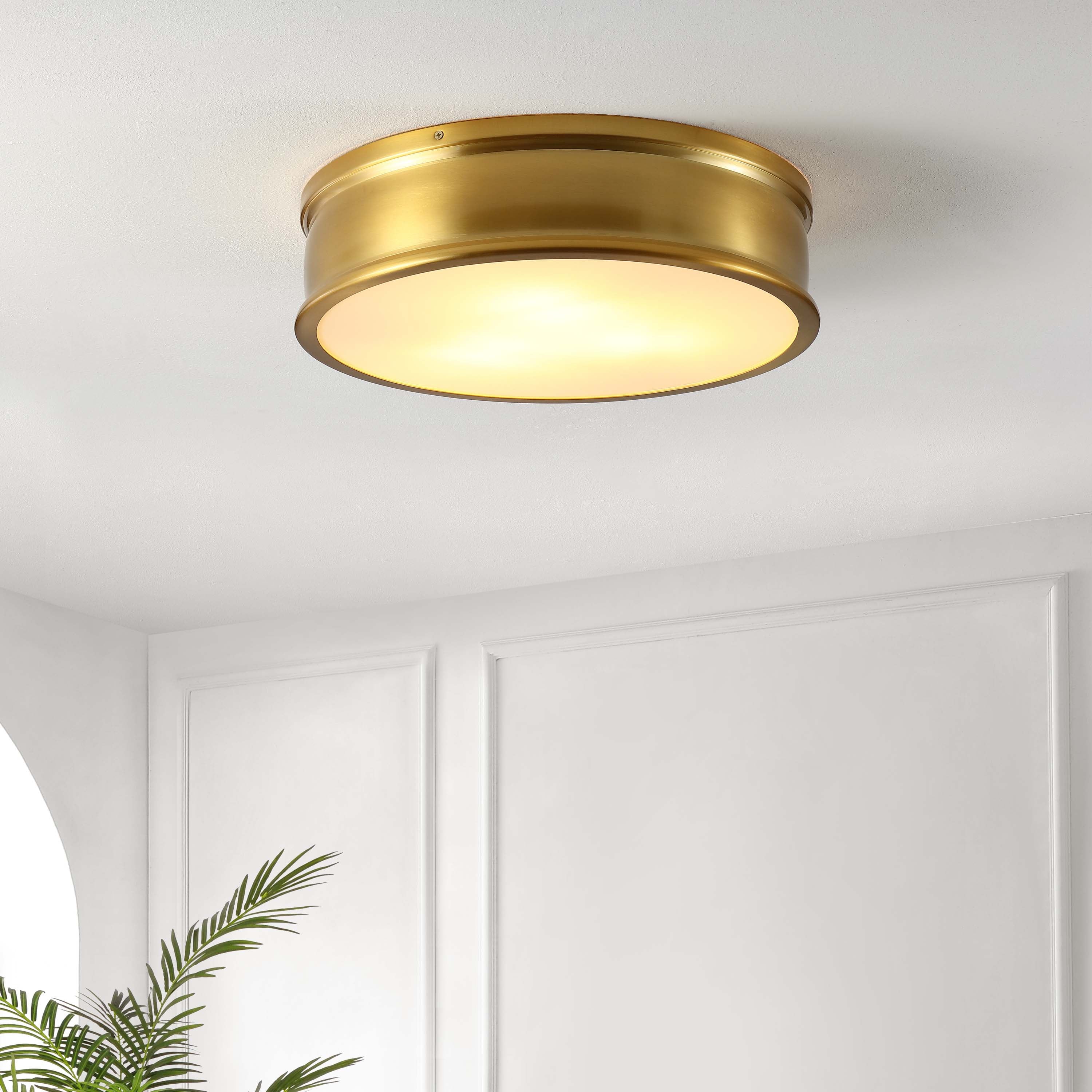 Safavieh Adria Flush Mount , FLU4080 - Brass Gold