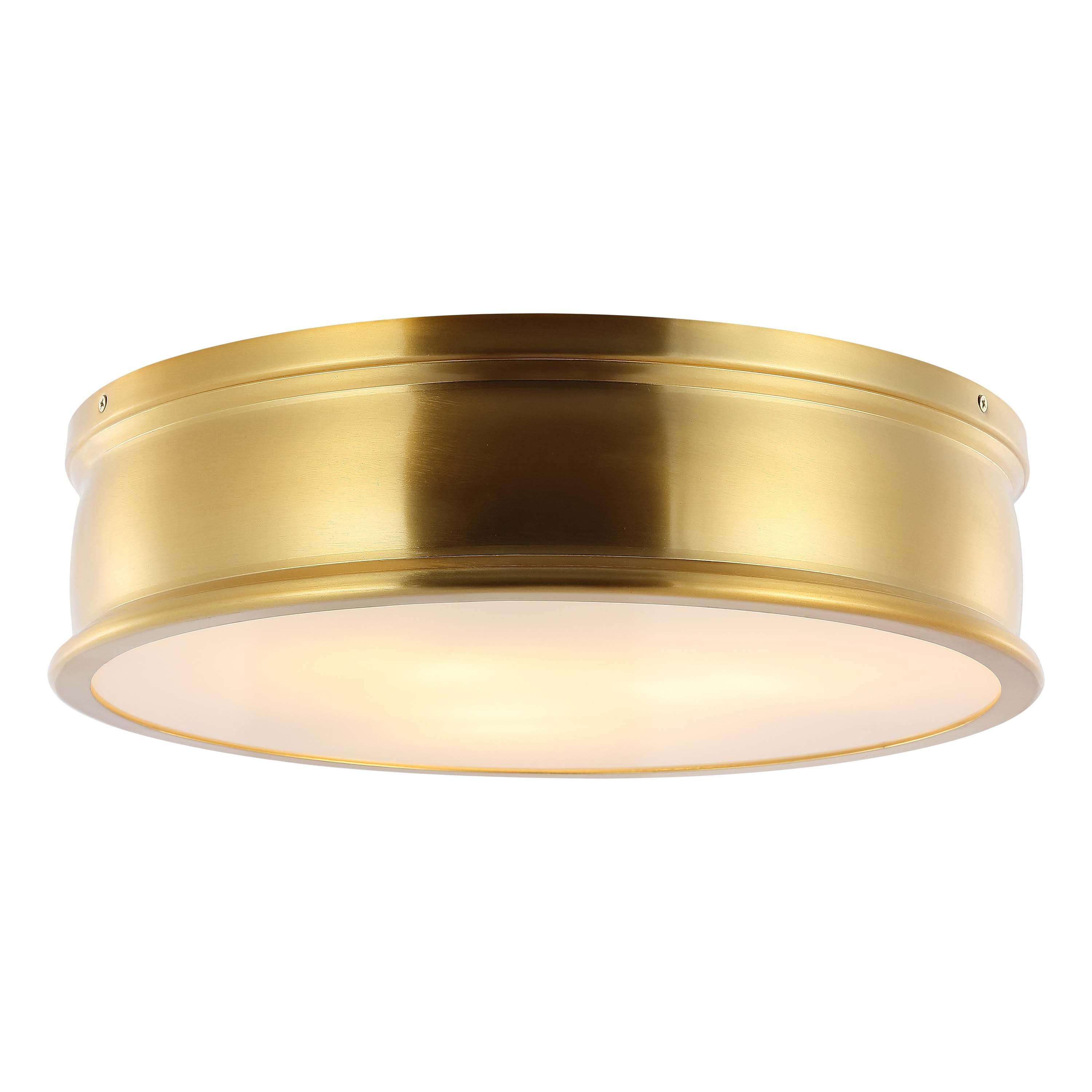 Safavieh Adria Flush Mount , FLU4080 - Brass Gold