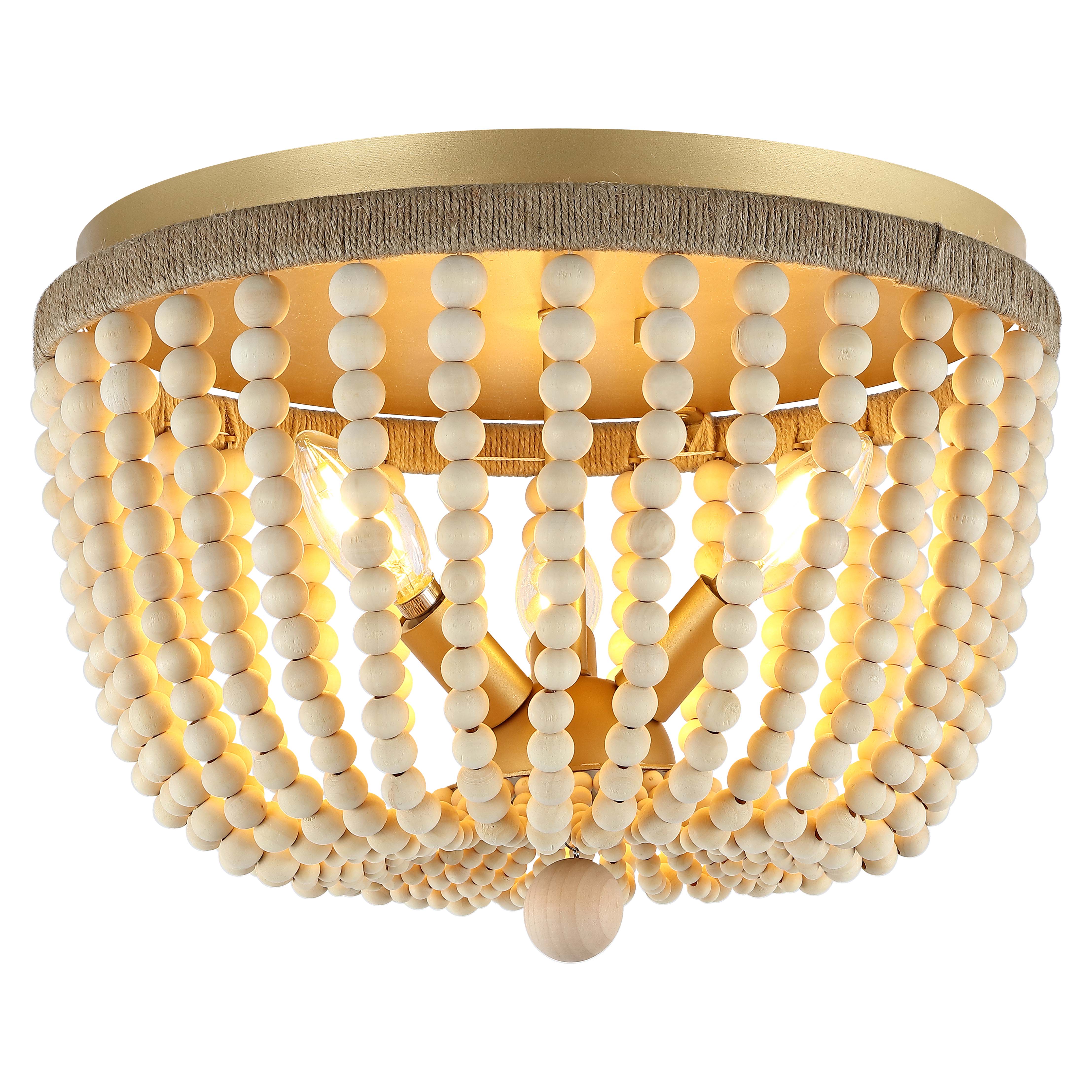 Safavieh Alodia Chandelier , FLU4098 - White Wash/Rope