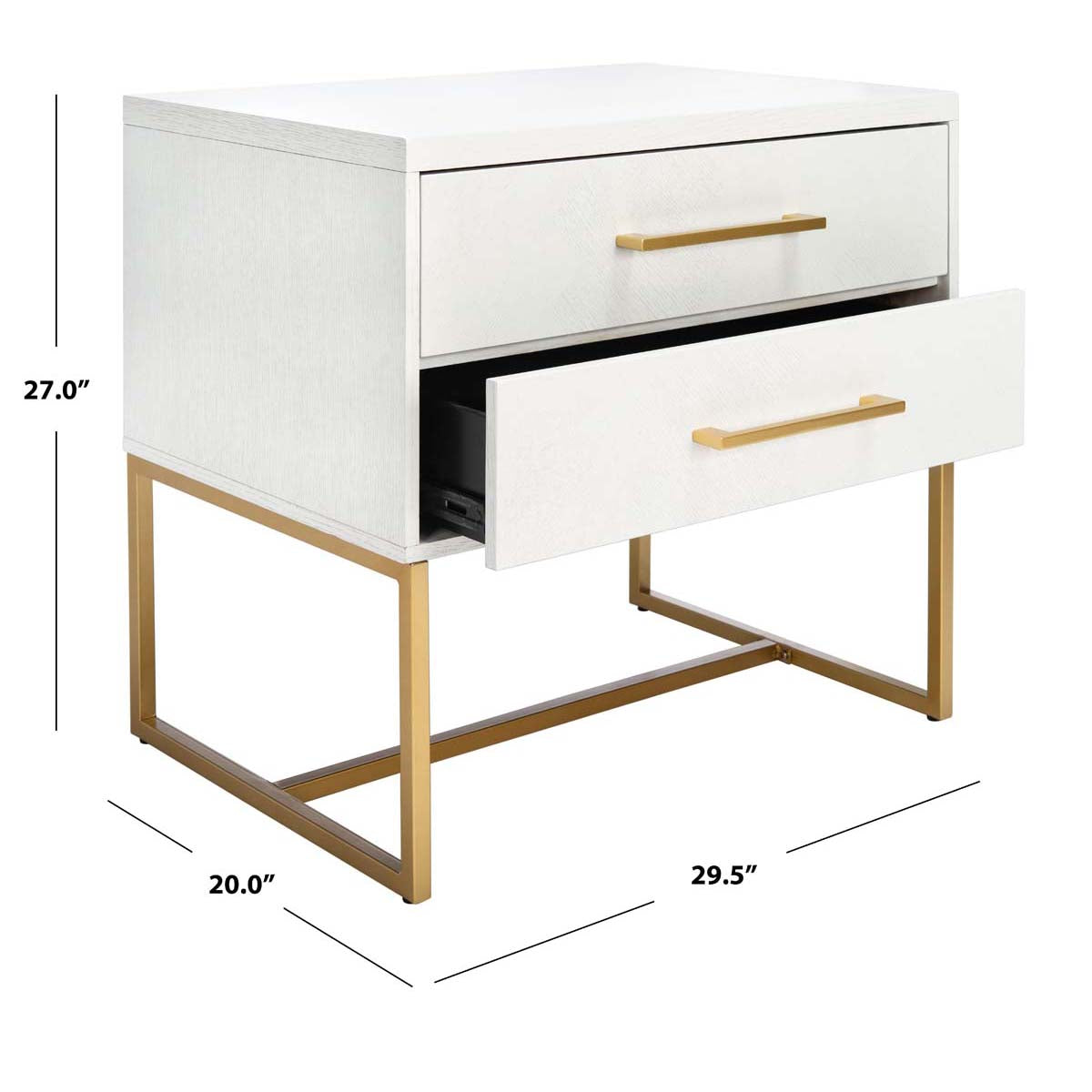 Estelle Nightstand | Safavieh - White