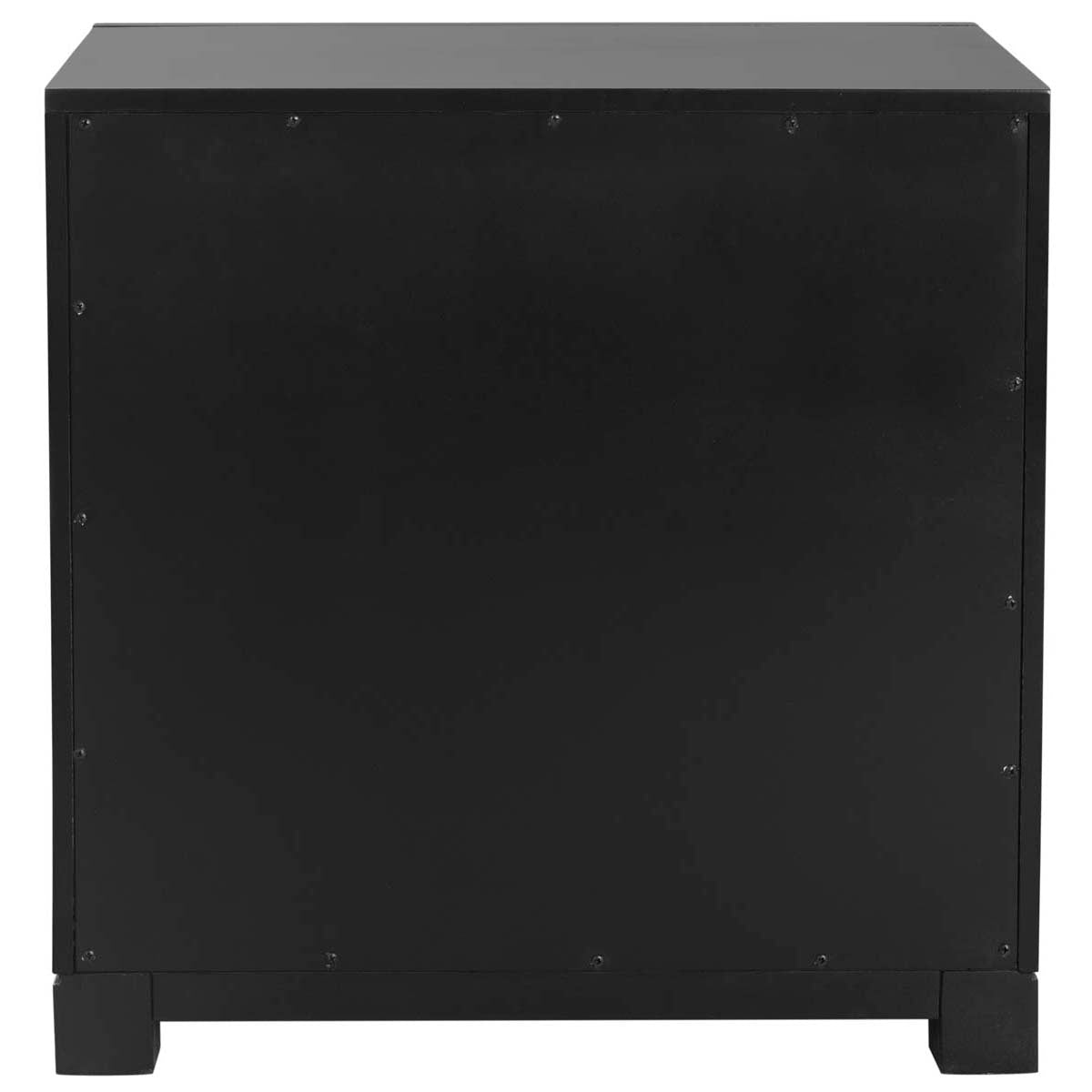 Raina Three Drawer Greek Key Night Stand | Safavieh - Black