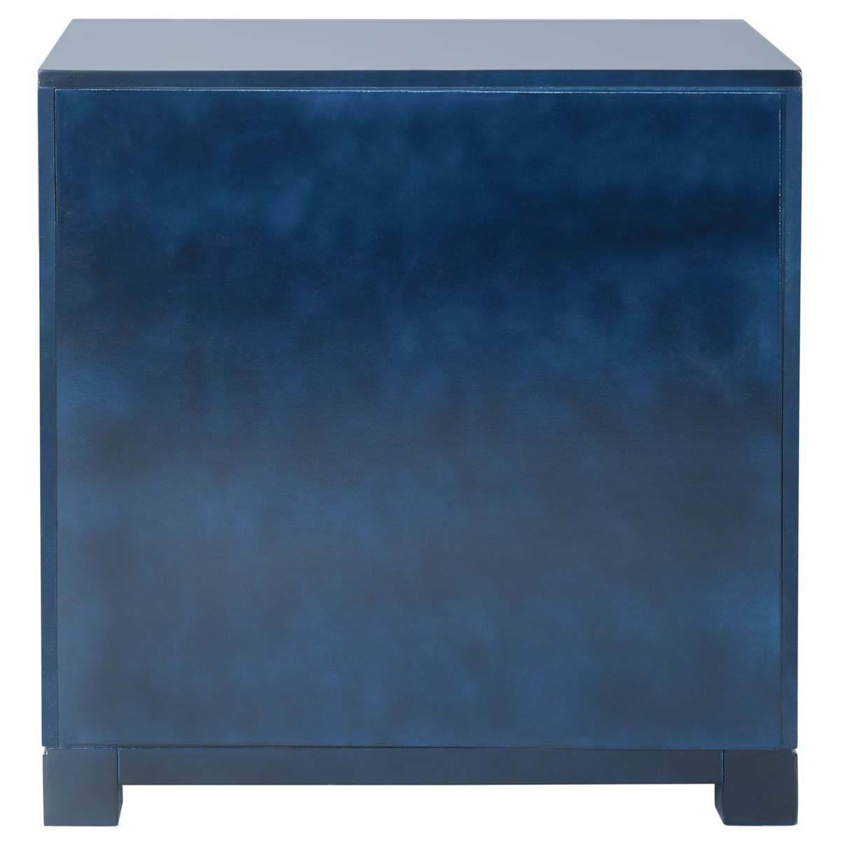 Raina Three Drawer Greek Key Night Stand | Safavieh - Navy