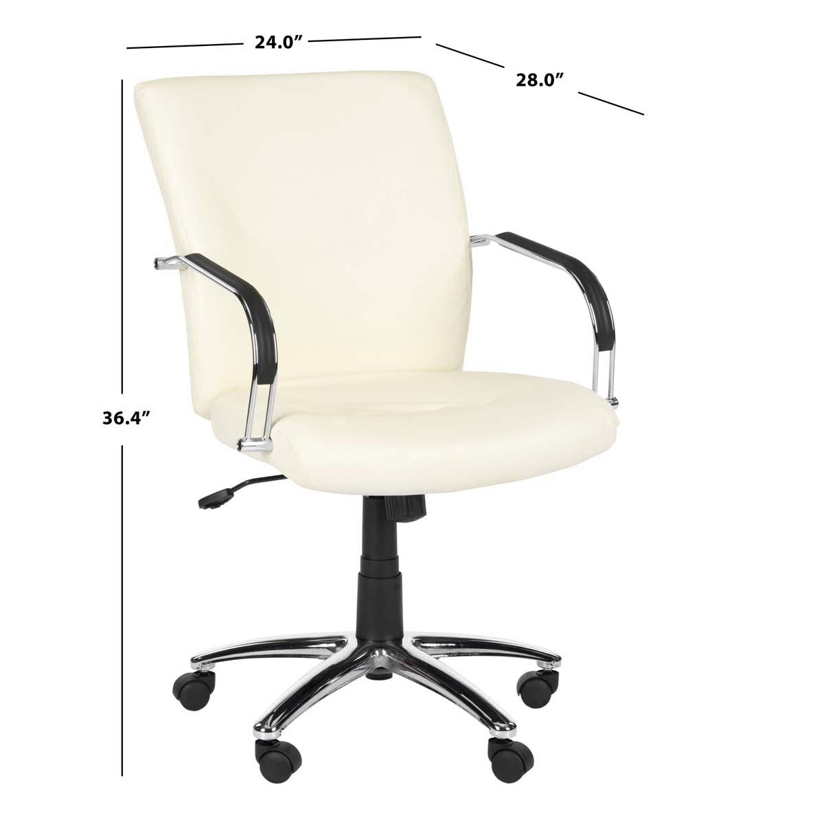 Lysette Desk Chair | Safavieh - FOX8500 - Cream