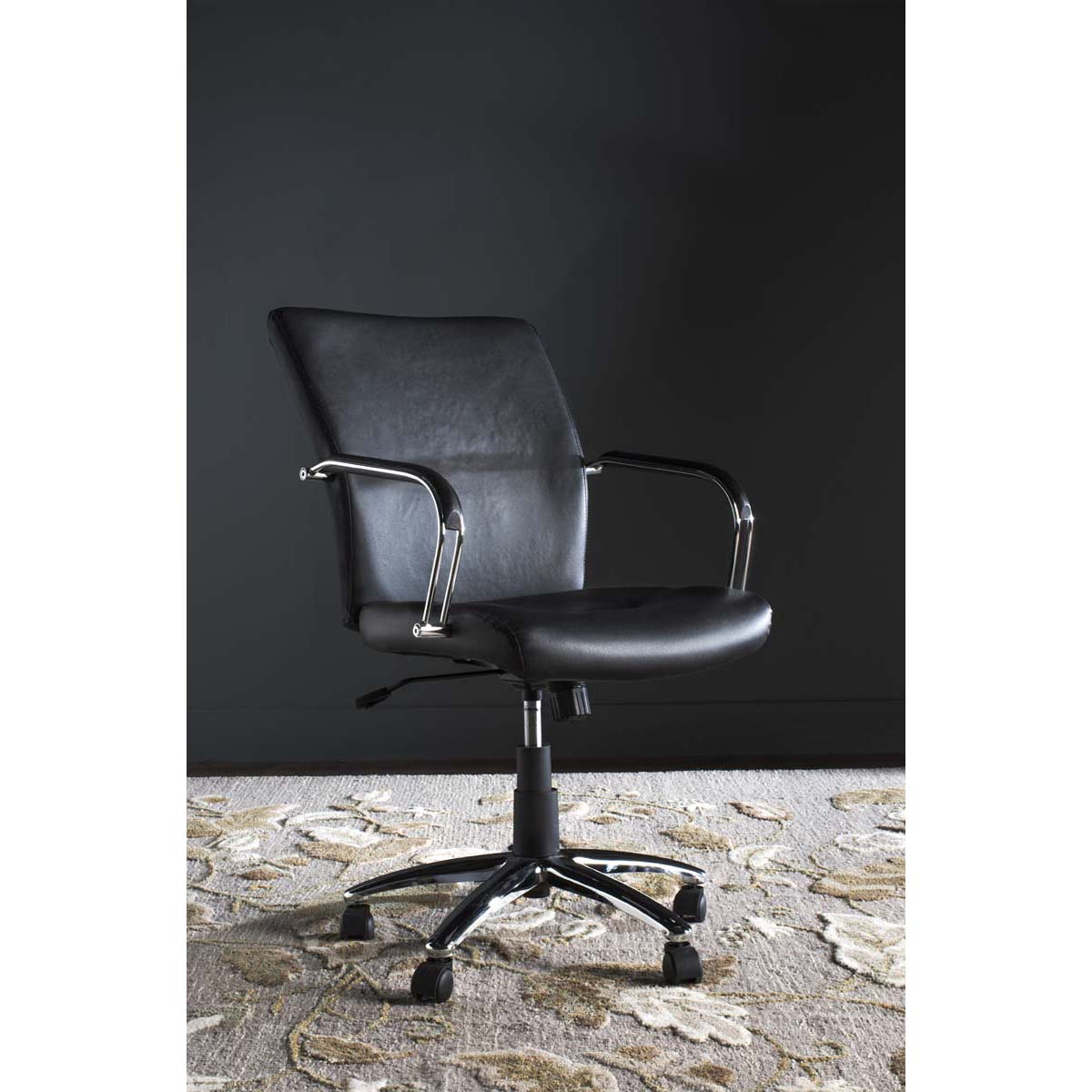 Lysette Desk Chair | Safavieh - FOX8500 - Black