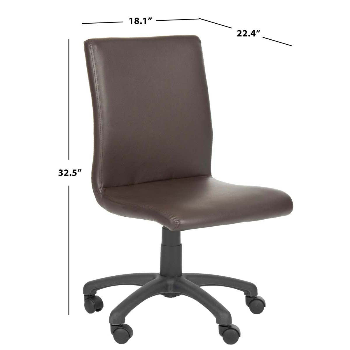 Hal Desk Chair | Safavieh - FOX8501 - Brown