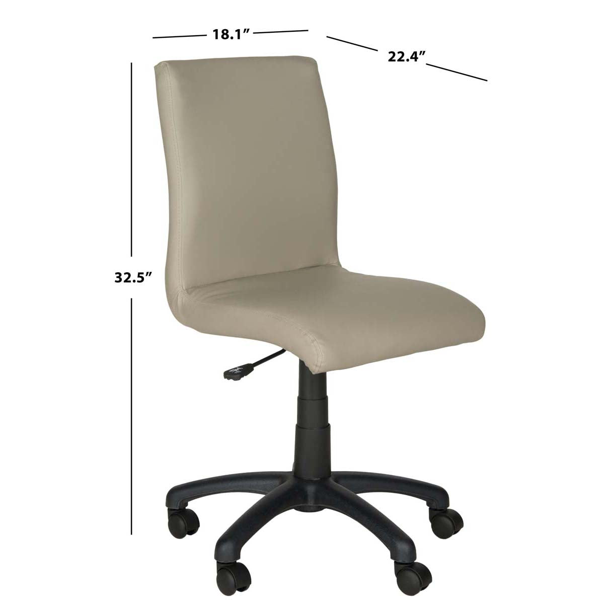 Hal Desk Chair | Safavieh - FOX8501 - Grey