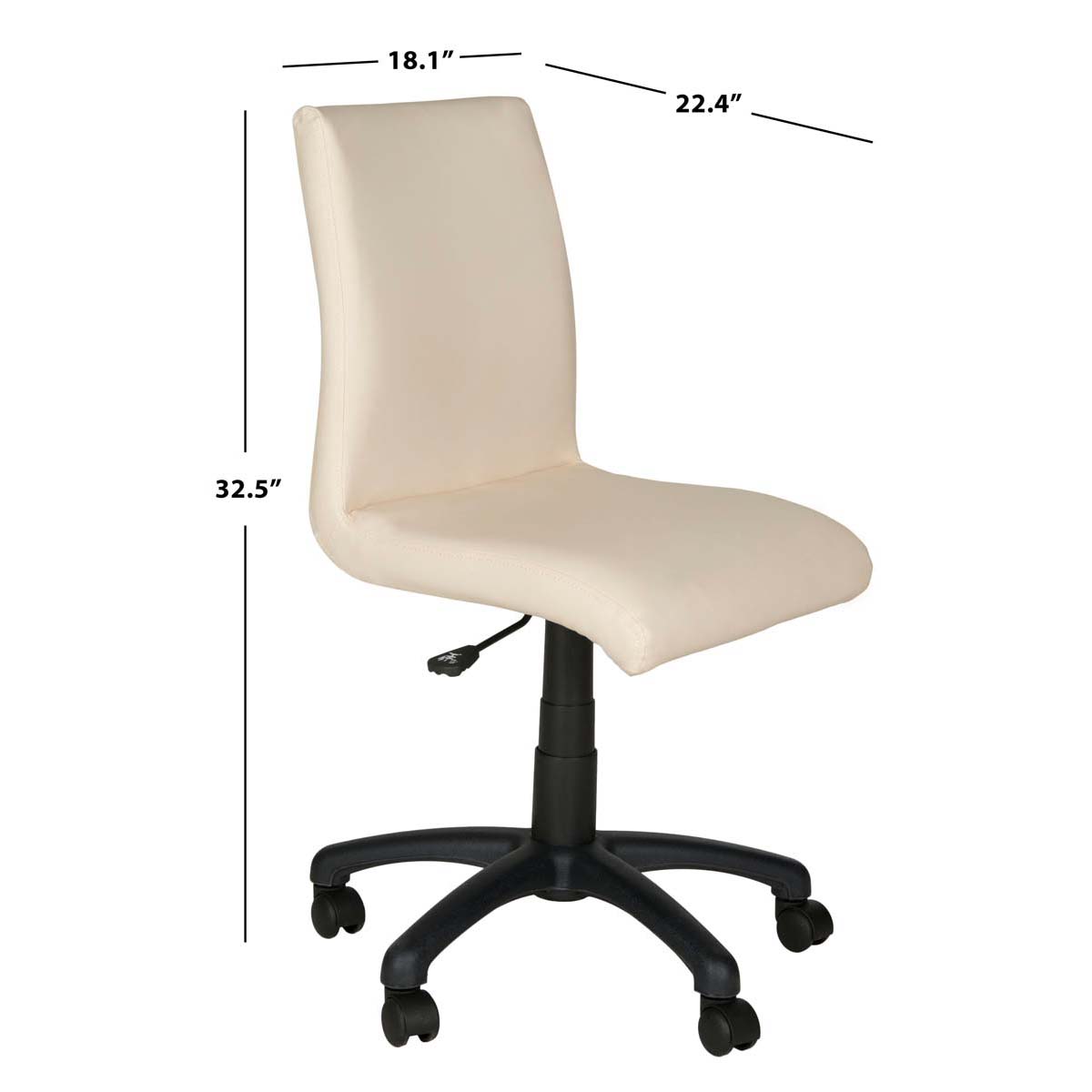 Hal Desk Chair | Safavieh - FOX8501 - Champagne