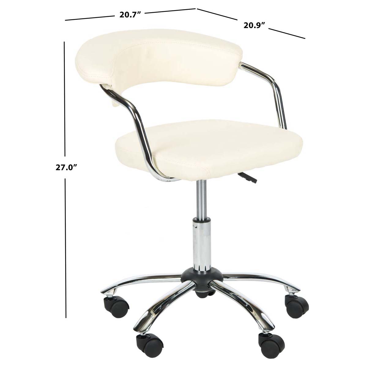 Pier Desk Chair | Safavieh - FOX8502 - Cream