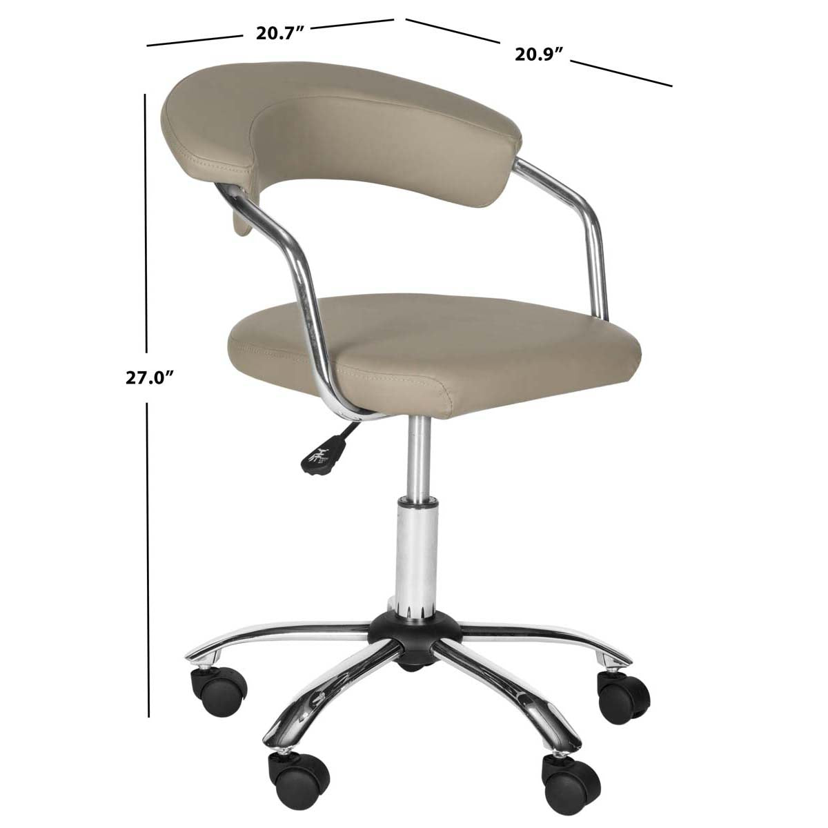 Pier Desk Chair | Safavieh - FOX8502 - Grey