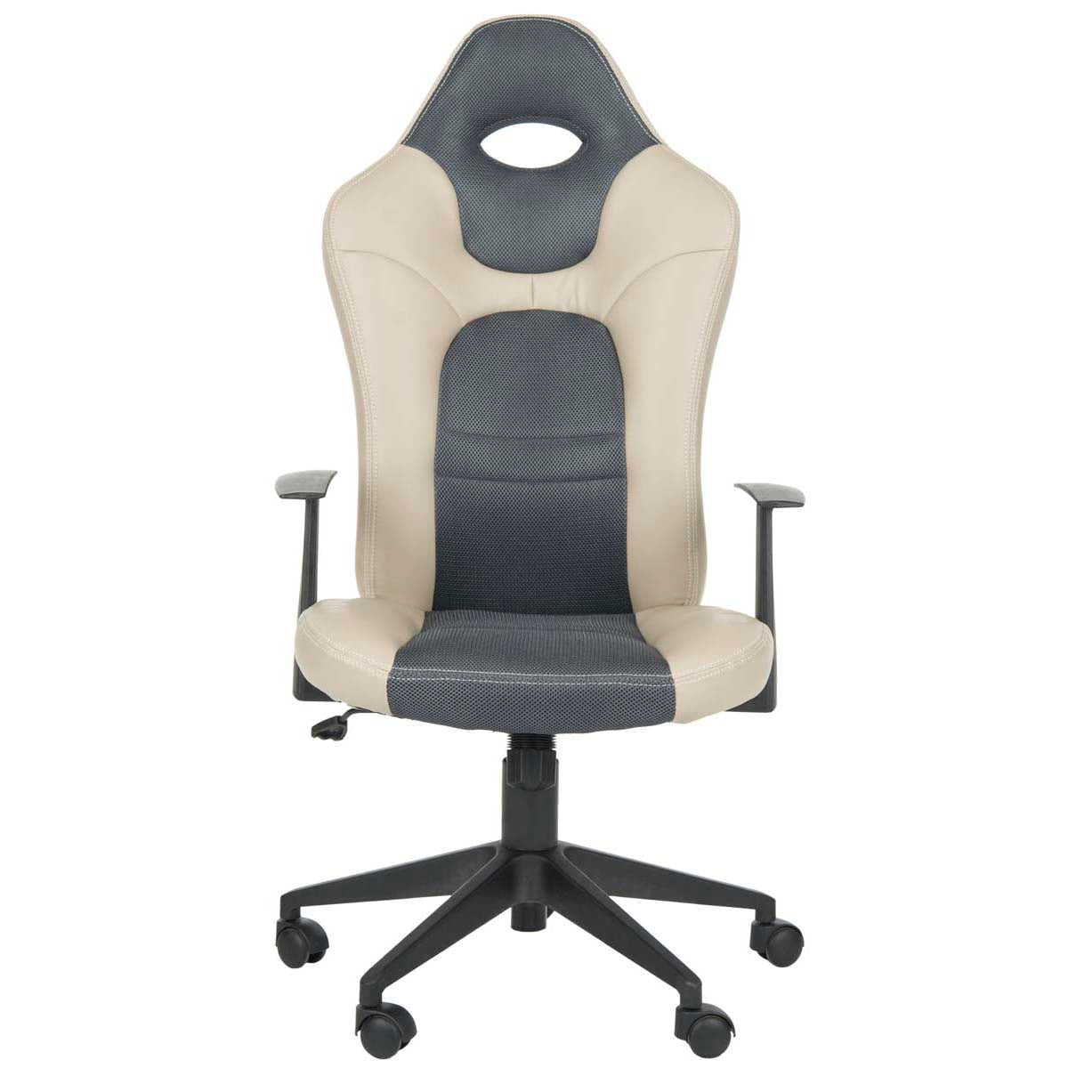 Belinda Desk Chair | Safavieh - FOX8503 - Grey/Black