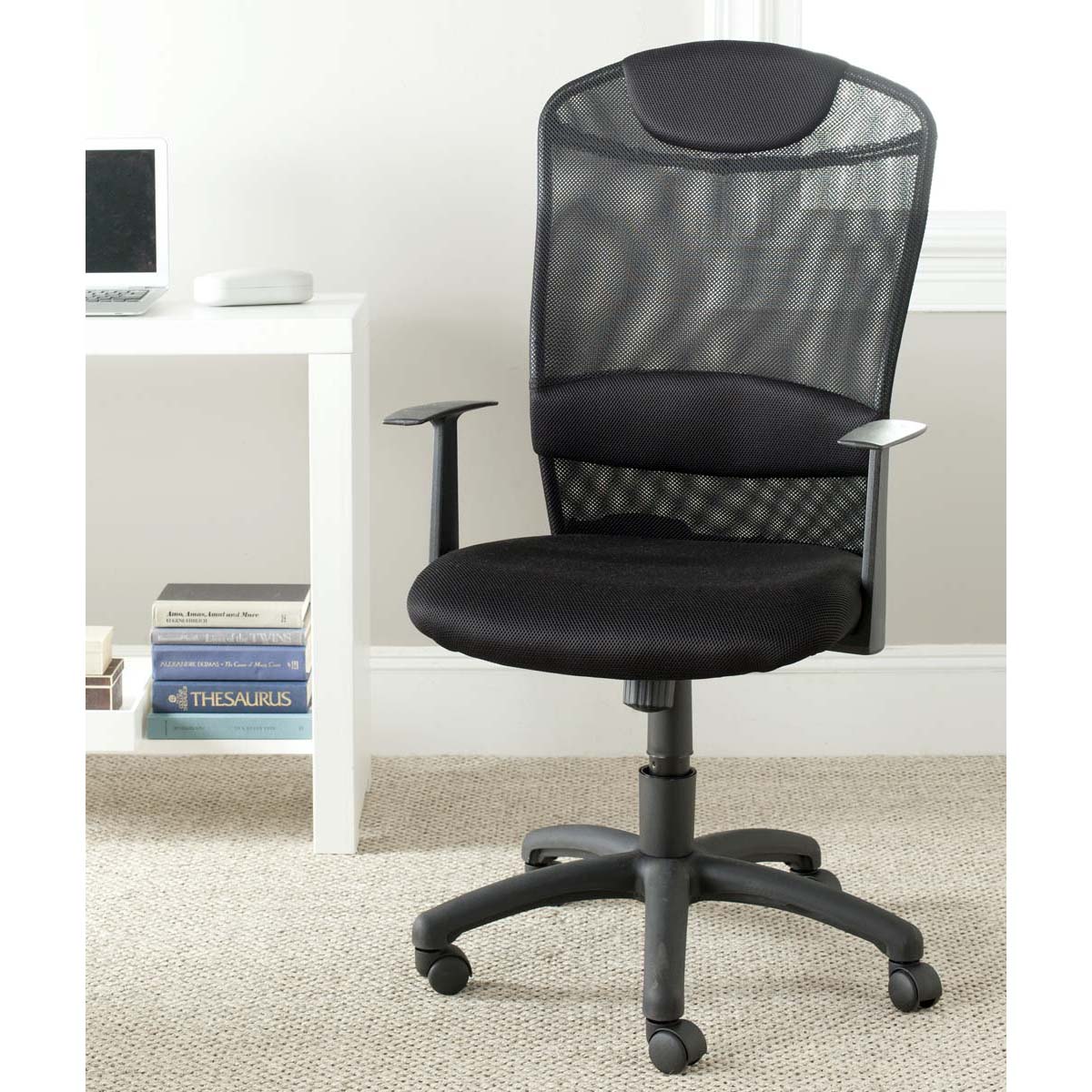 Shane Desk Chair | Safavieh - FOX8504 - Black