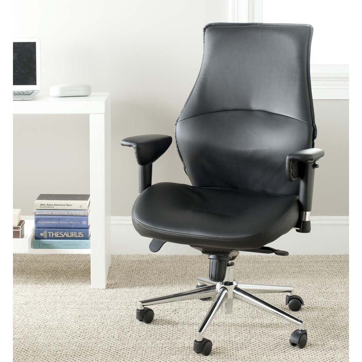 Irving Desk Chair | Safavieh - FOX8505 - Black