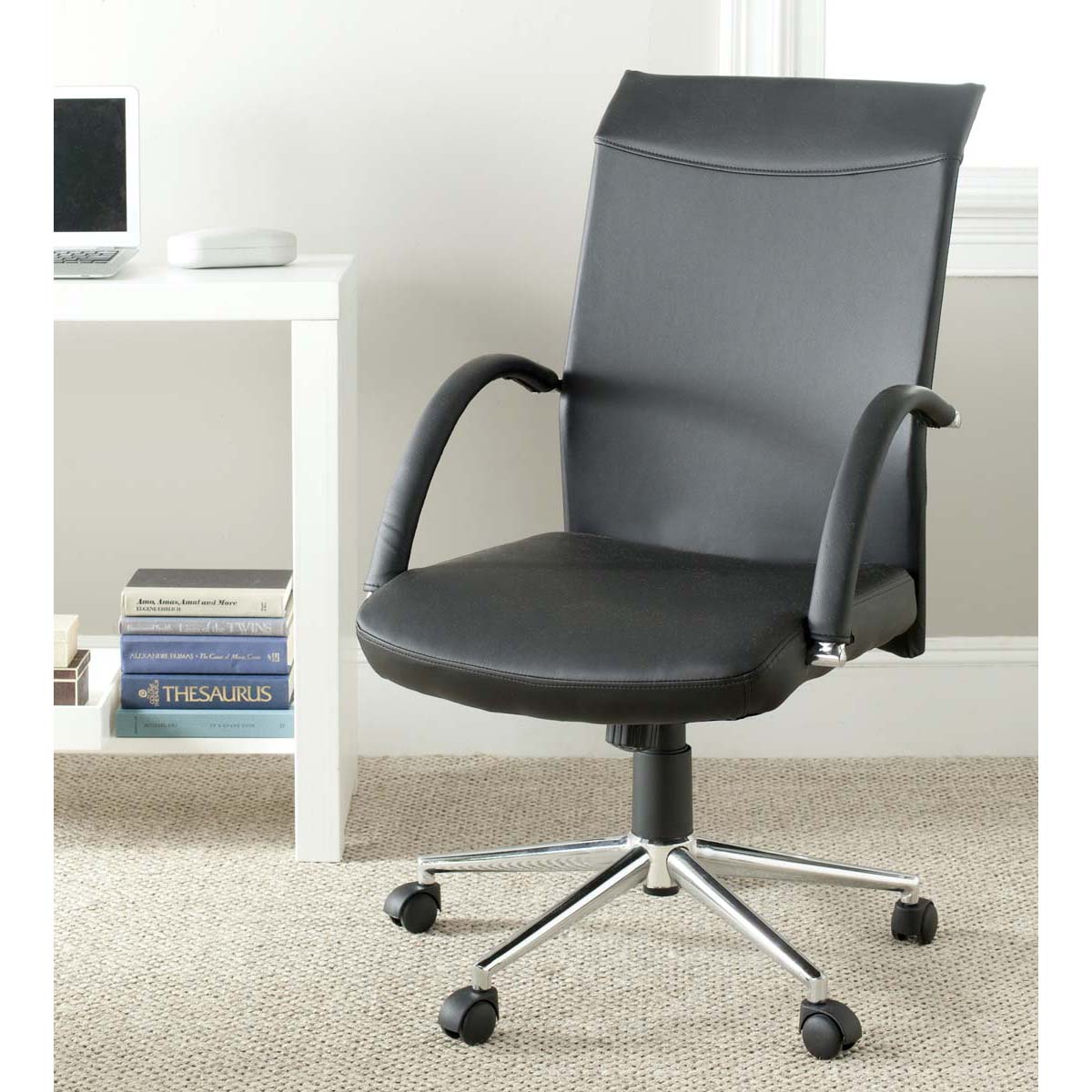 Dejana Desk Chair | Safavieh - FOX8506 - Black