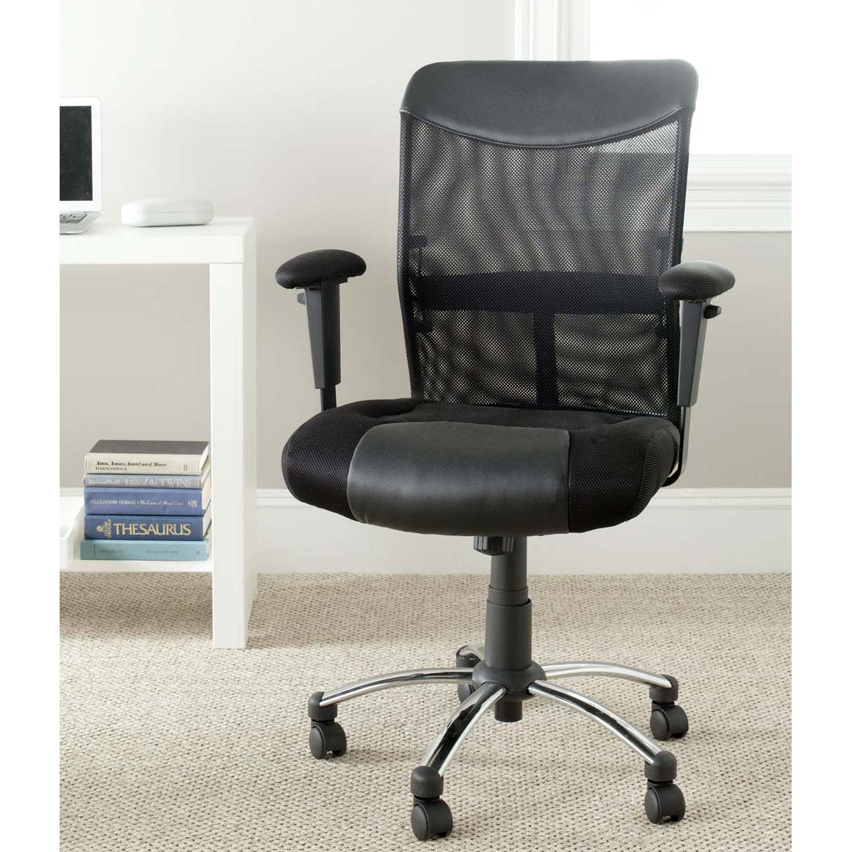 Bernard Desk Chair | Safavieh - FOX8508 - Black