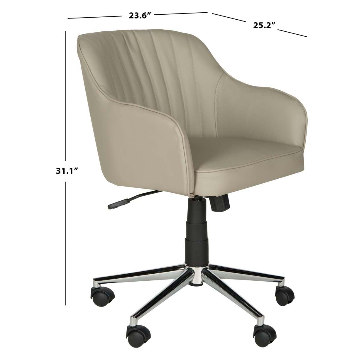 Hilda Desk Chair | Safavieh - FOX8509 - Grey