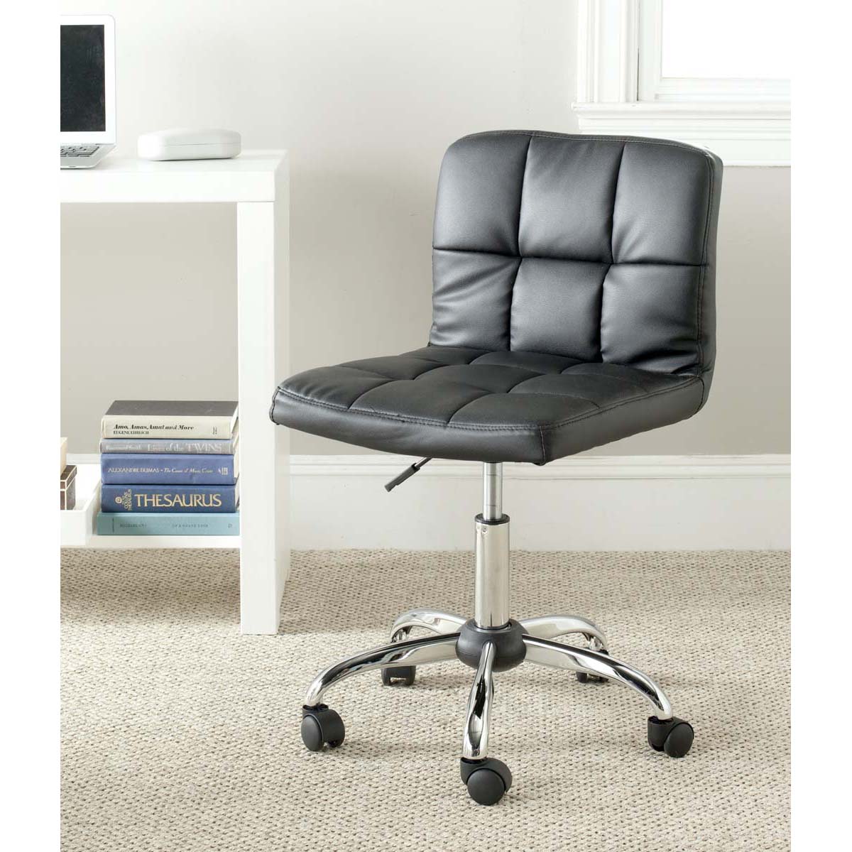 Brunner Desk Chair | Safavieh - FOX8510 - Black