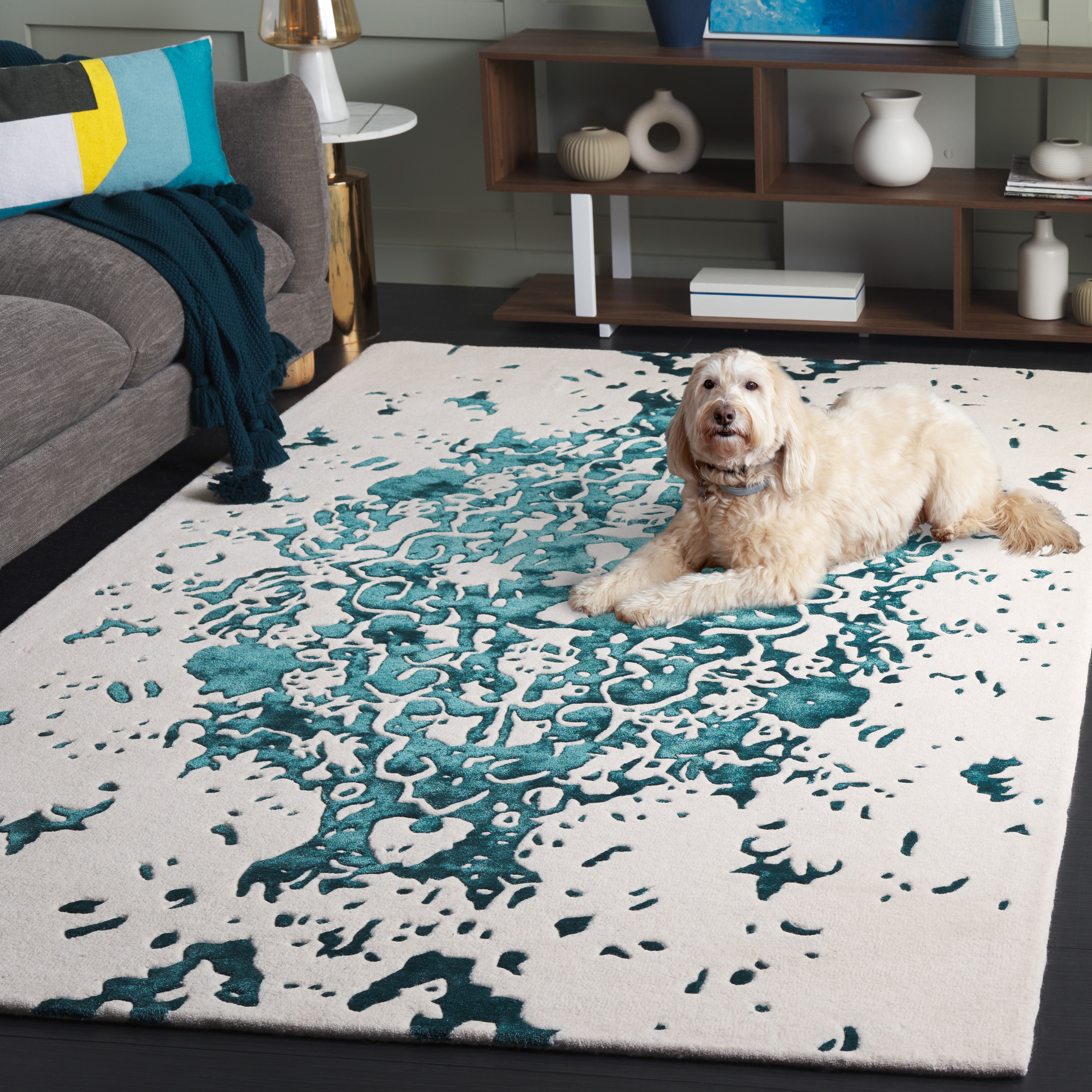 TEAL / IVORY