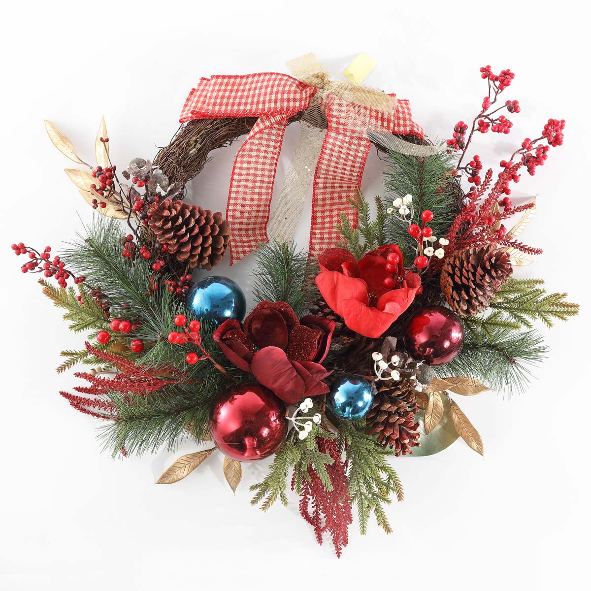 Faux 28 Magnolia Oval Wreath | Safavieh - FXP1089 - Multi