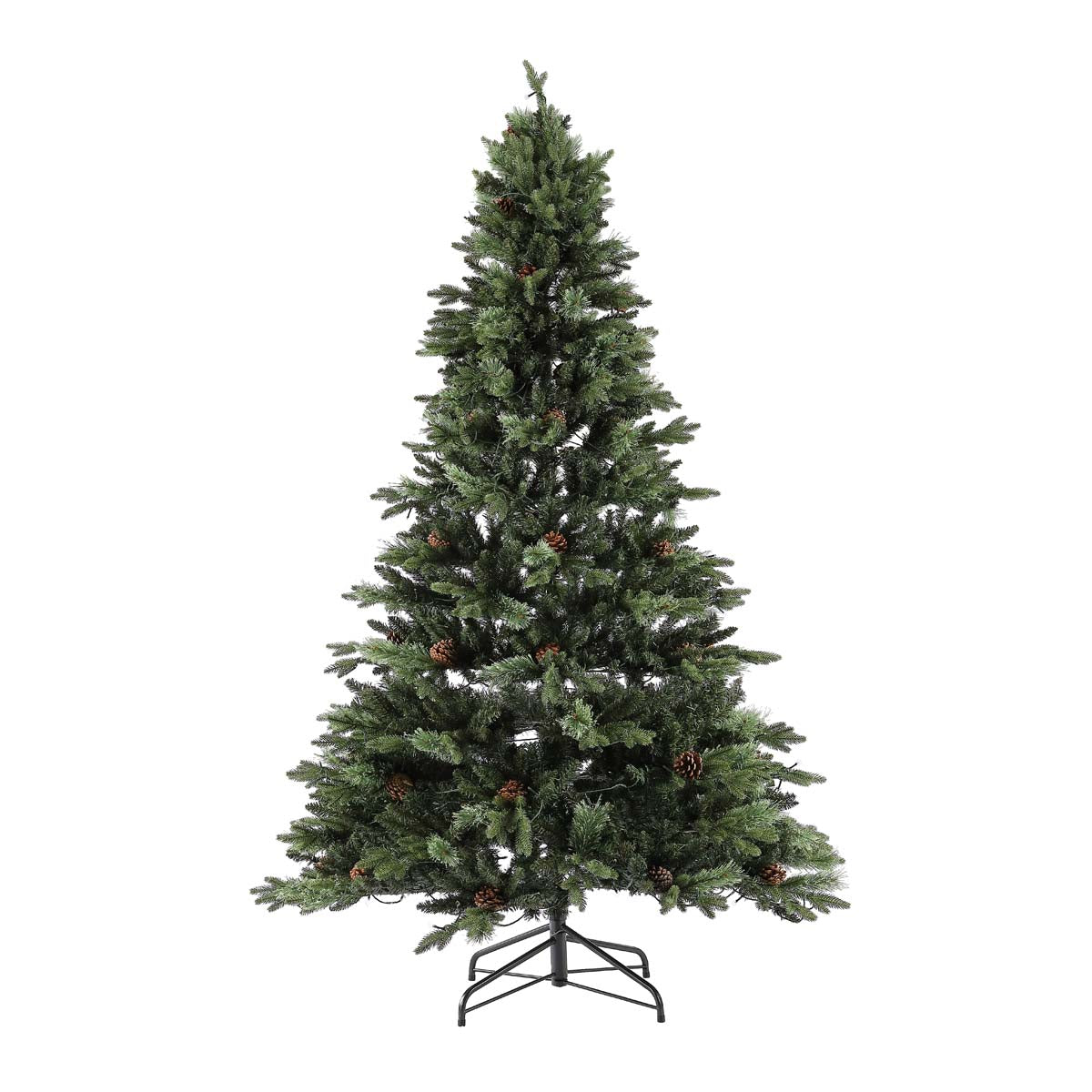 7.5 Ft Pre-Lit Artificial Christmas Tree | Safavieh - FXP2017 - Green