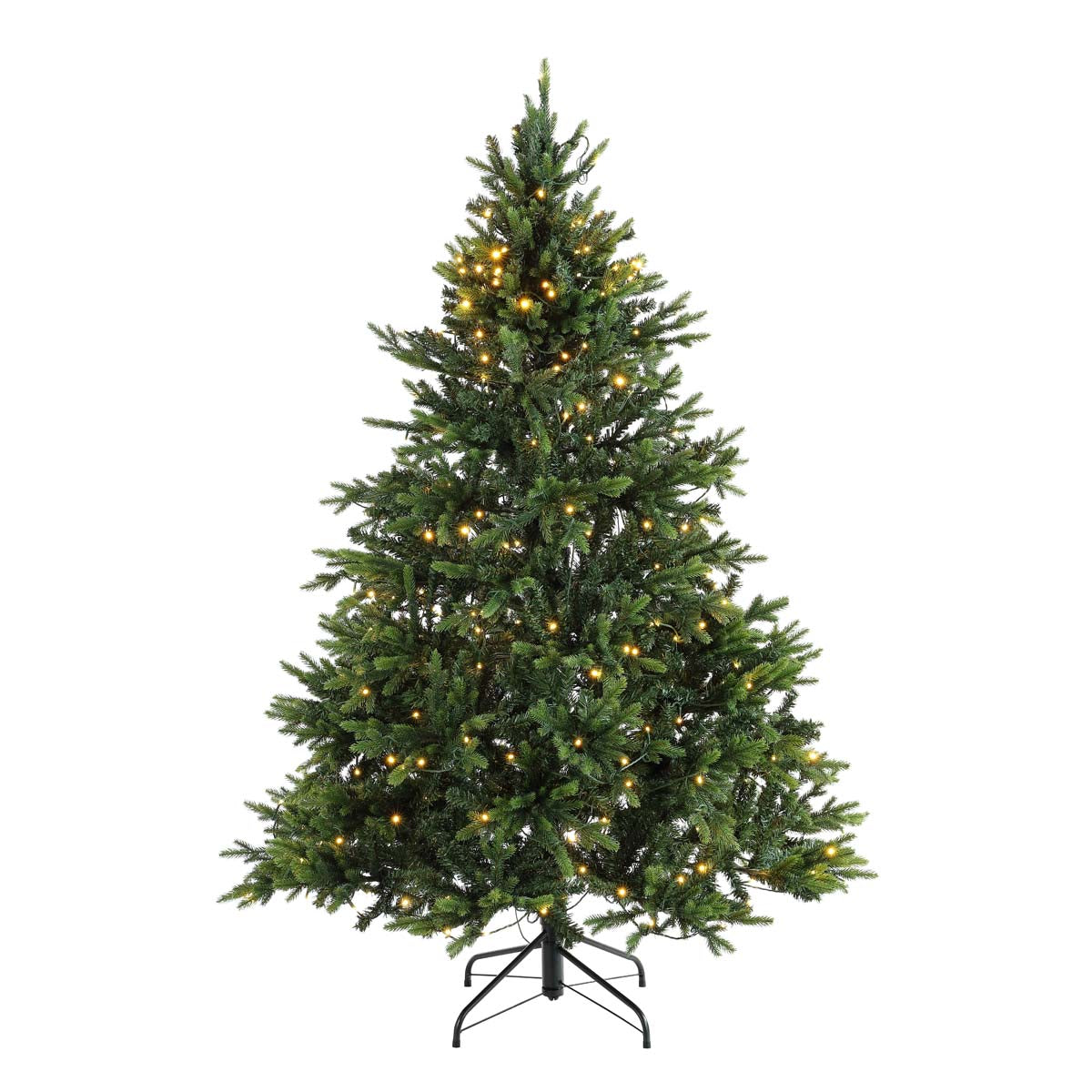 5.5 Ft Pre-Lit Artificial Christmas Tree | Safavieh - FXP2018 - Green