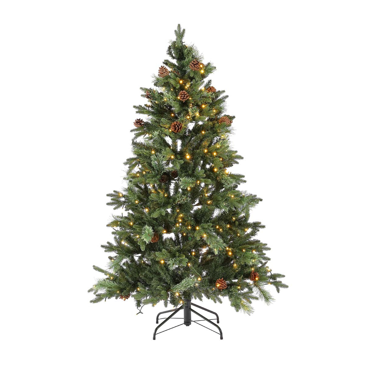 5.5 Ft Pre-Lit Artificial Christmas Tree | Safavieh - FXP2020 - Green