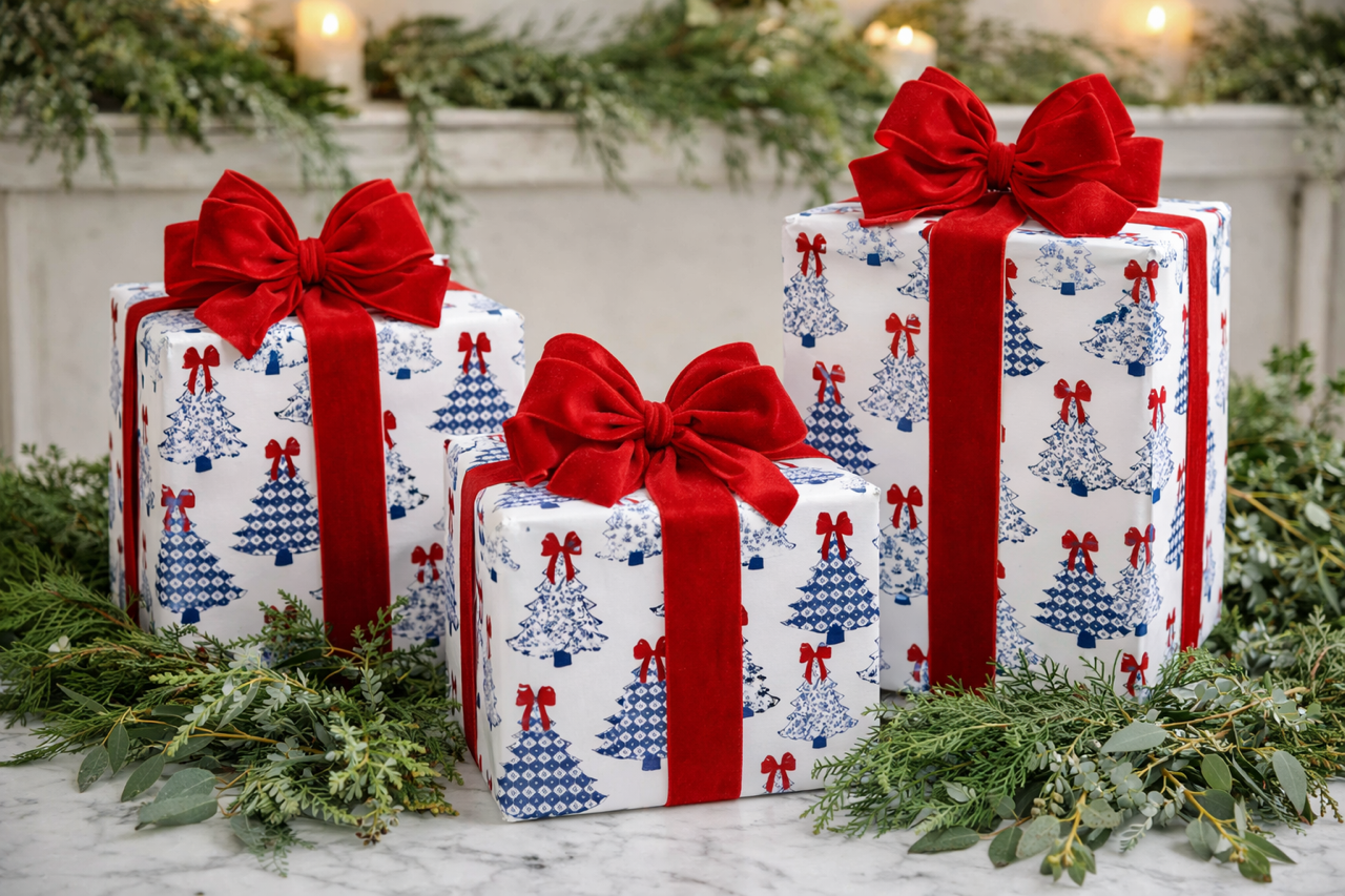 Christmas Tree with Red Bow