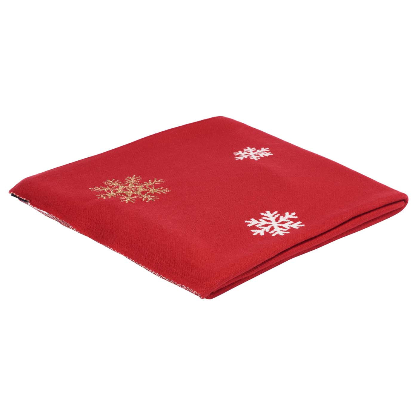 Frosty Wish Throw Blanket | Safavieh - HOL2011 - Red / White