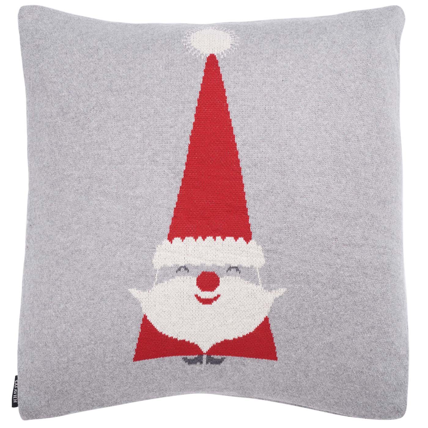 Sugarplum Elf Pillow | Safavieh - HOL3013 - Grey / Red