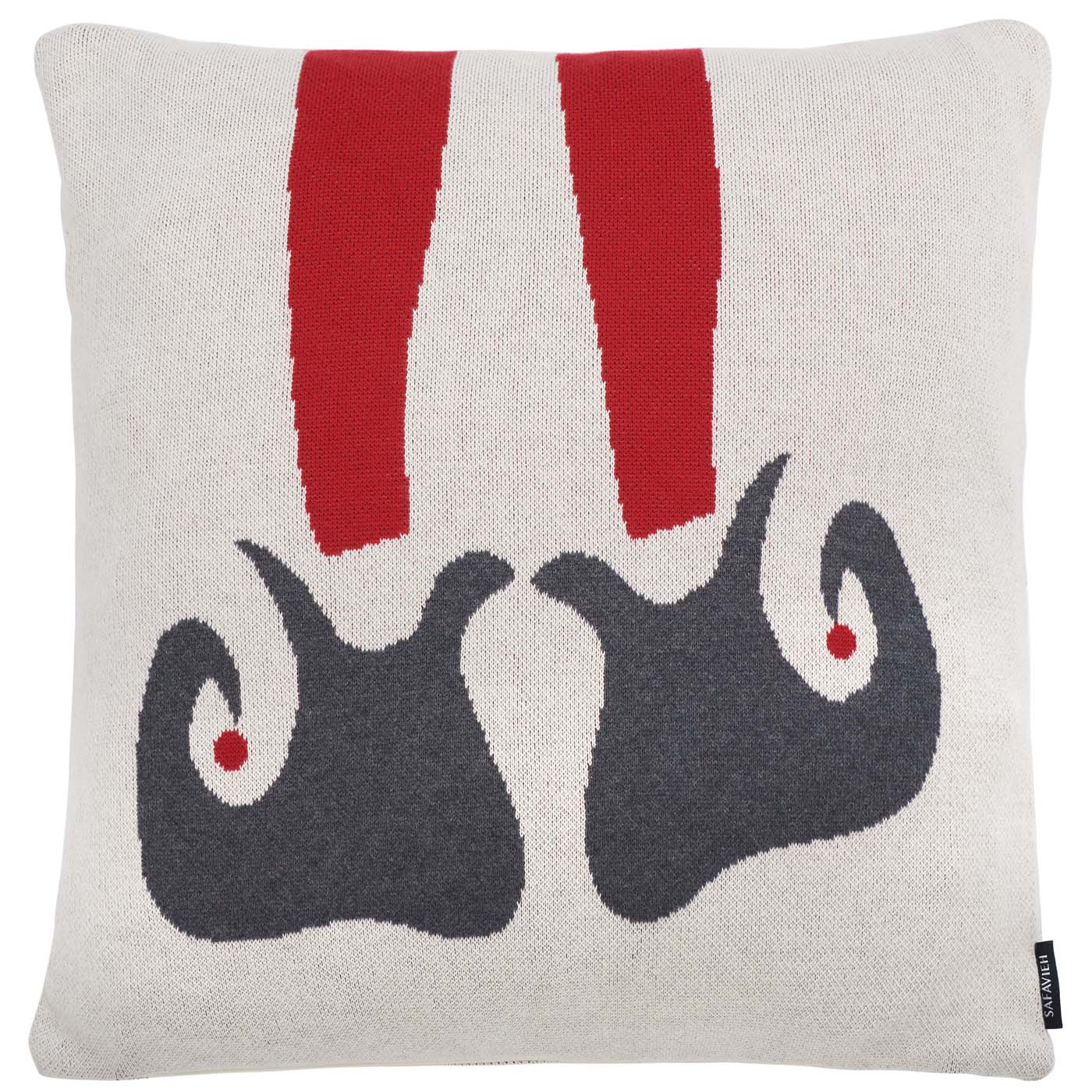 Santa'S Helper Pillow | Safavieh - HOL3016 - Red / Beige