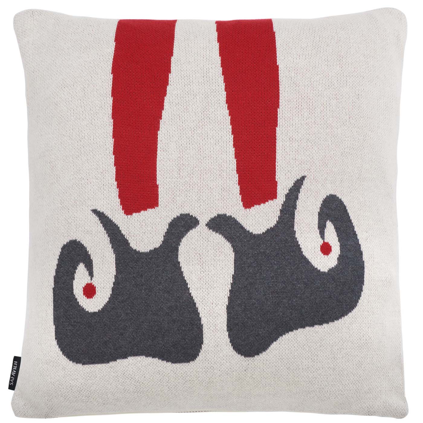 Santa'S Helper Pillow | Safavieh - HOL3016 - Red / Beige