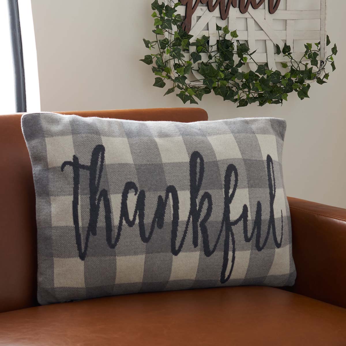 Be Thankful Pillow | Safavieh - HOL3202 - Beige / Mustard