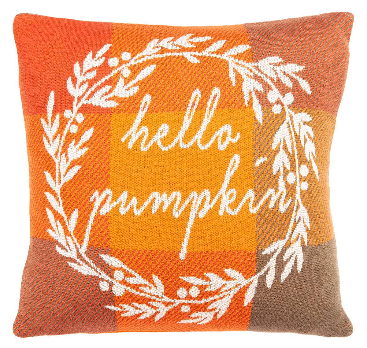 Hello Pumpkin Pillow | Safavieh - HOL3213 - Orange