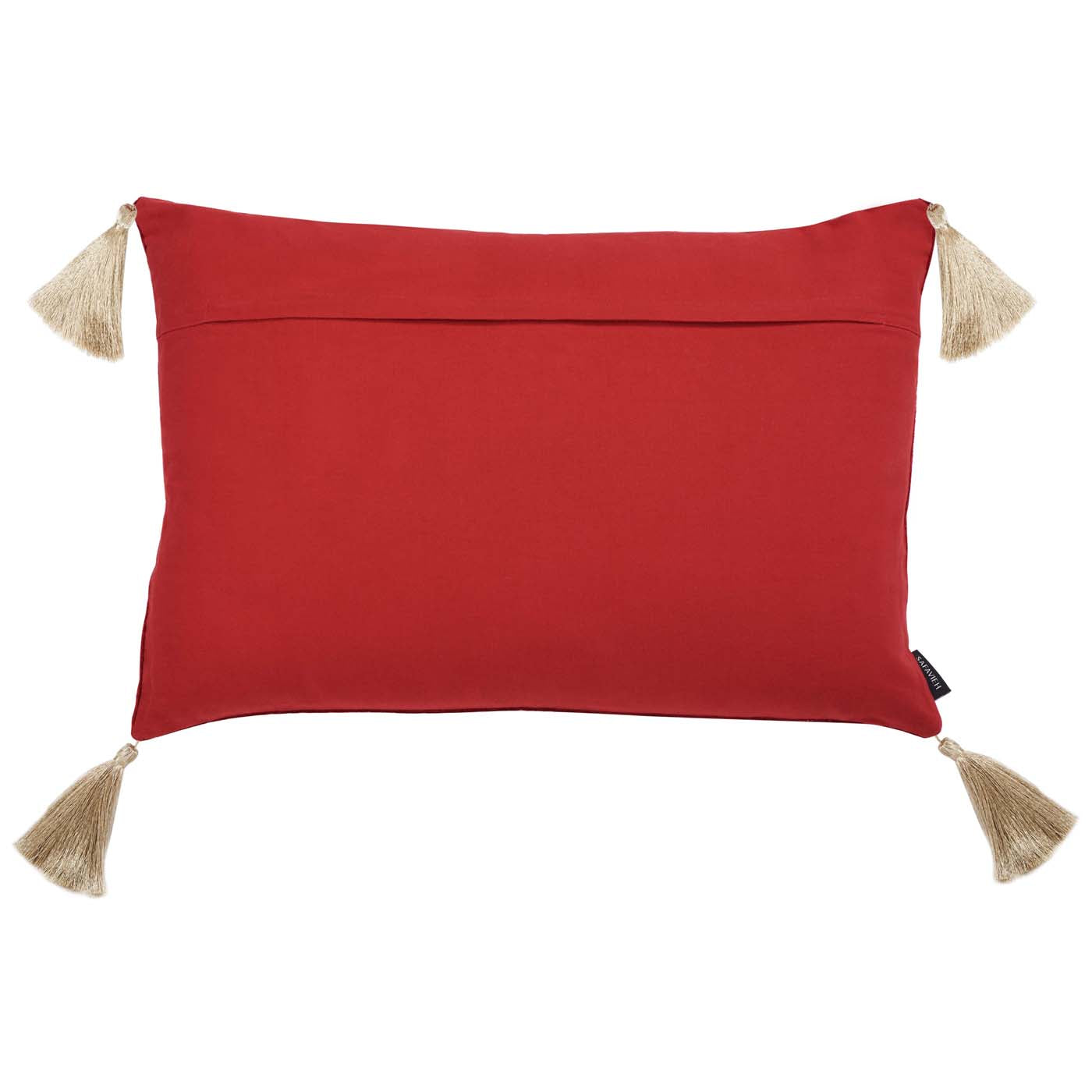 Holiday Tree Pillow | Safavieh - HOL4001 - Red / Gold