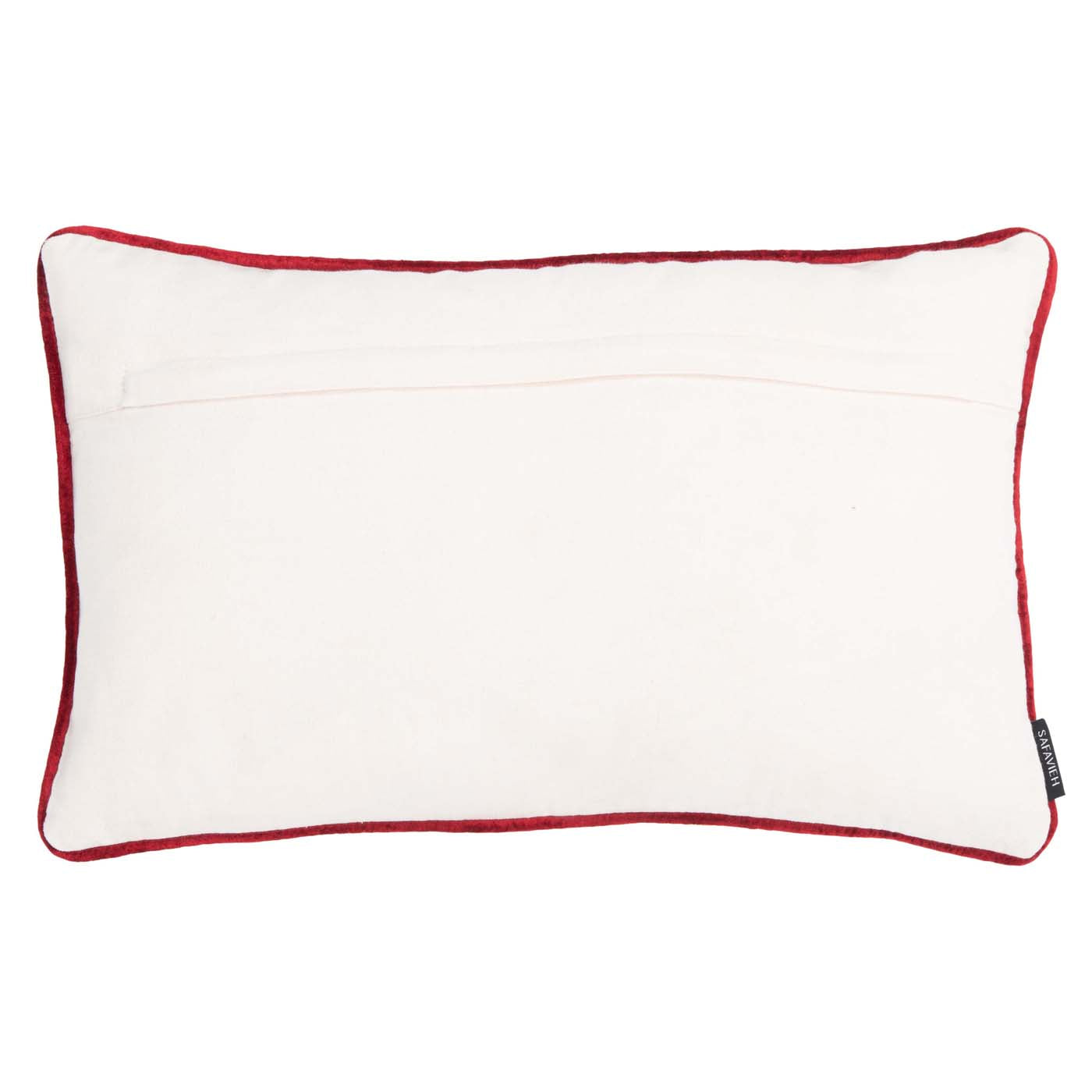 Joy Tree Pillow | Safavieh - HOL4004 - Beige / Red