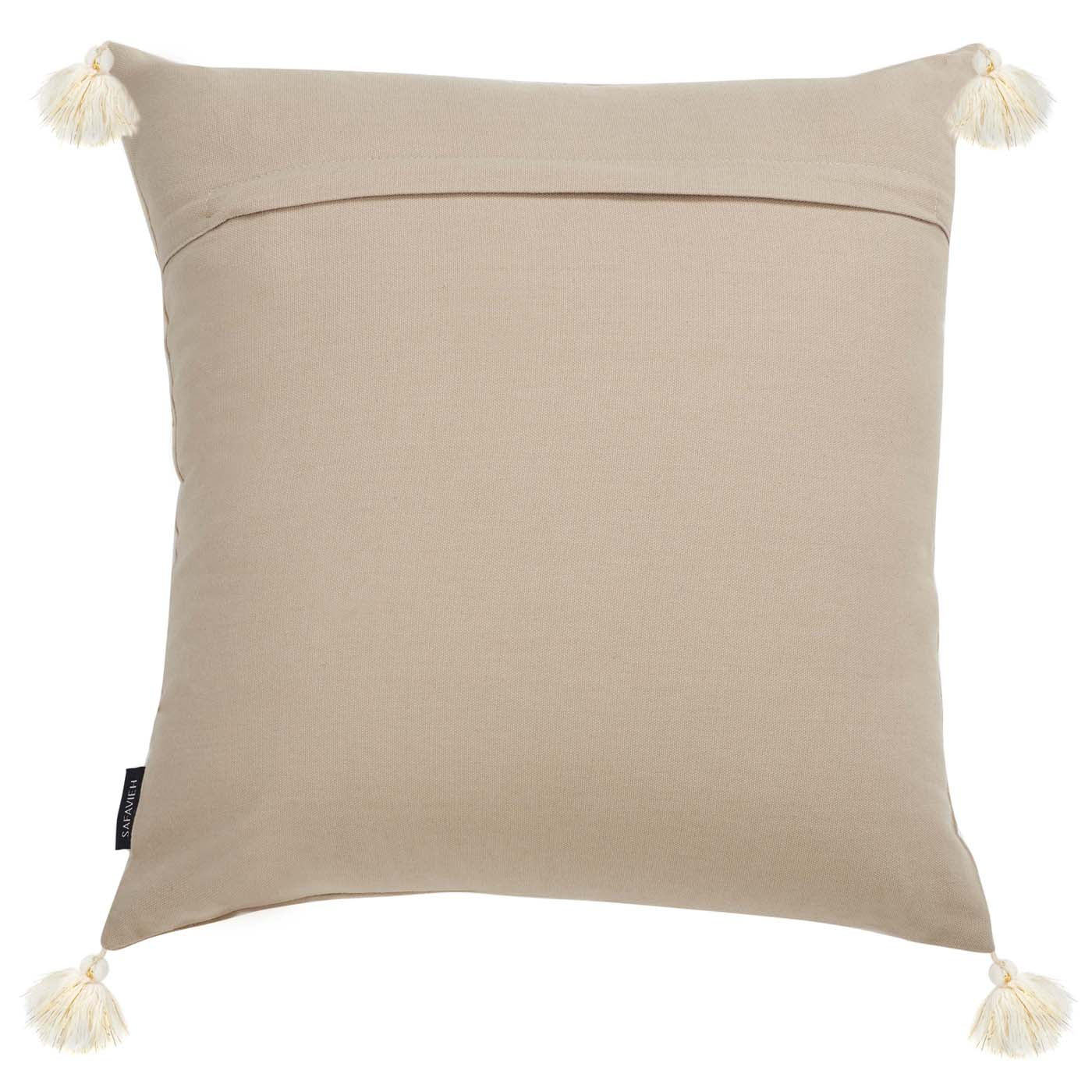 Celine Tree Pillow | Safavieh - HOL4007 - Beige / White