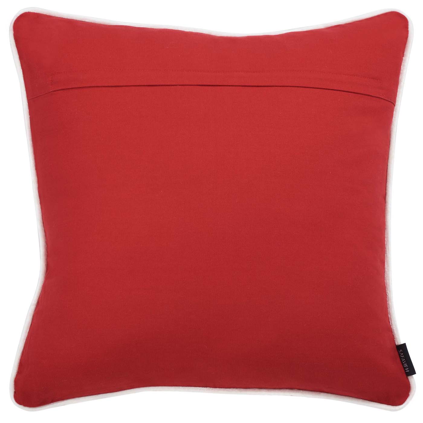 Peace And Joy Pillow | Safavieh - HOL4008 - Red / White