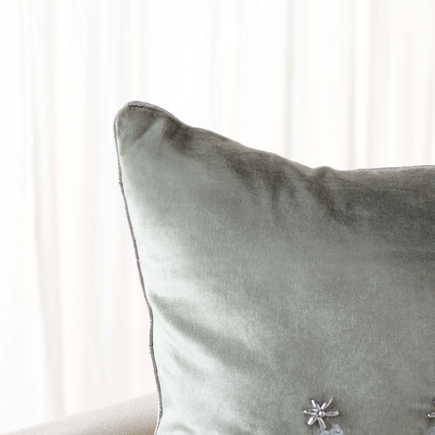 Winter Tree Pillow | Safavieh - HOL4012 - Silver