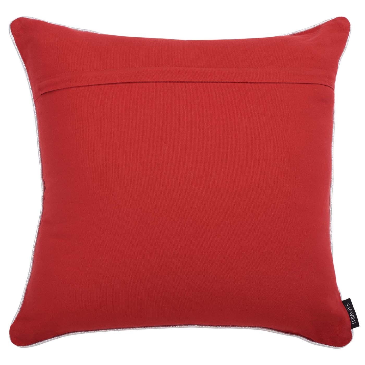 Winter Tree Pillow | Safavieh - HOL4012 - Red / Silver