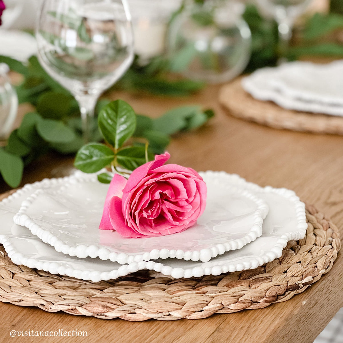 VIDA Alegria Dinner Plate Set of 4 (White)