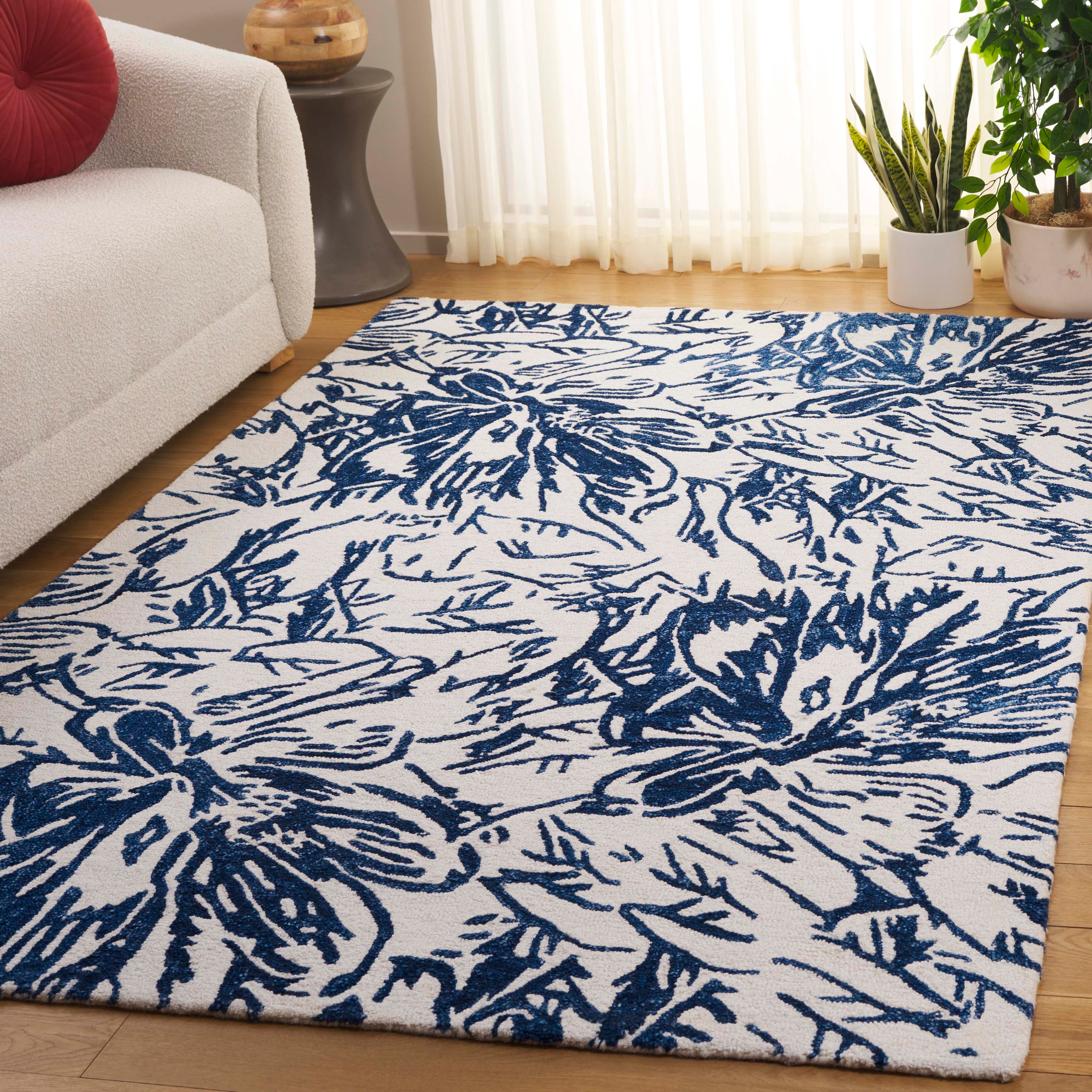 Ivory / Blue