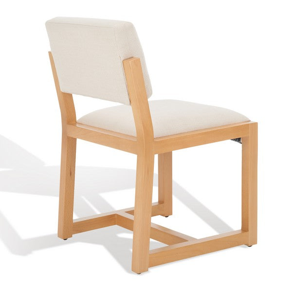 safavieh couture galileo linen dining chair, knt4113 - Natural / Beige